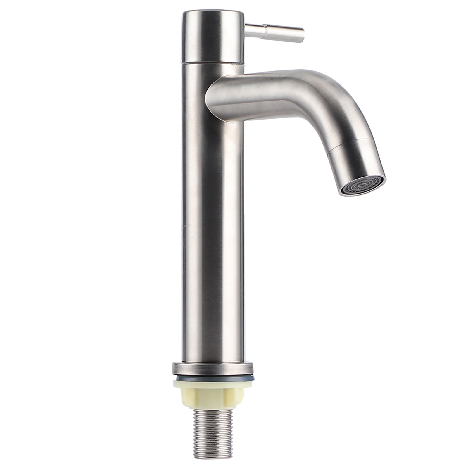 G1/2 Stainless Steel Brushed Single Cold Faucet Wash Basin Water Tap Bathroom view 6