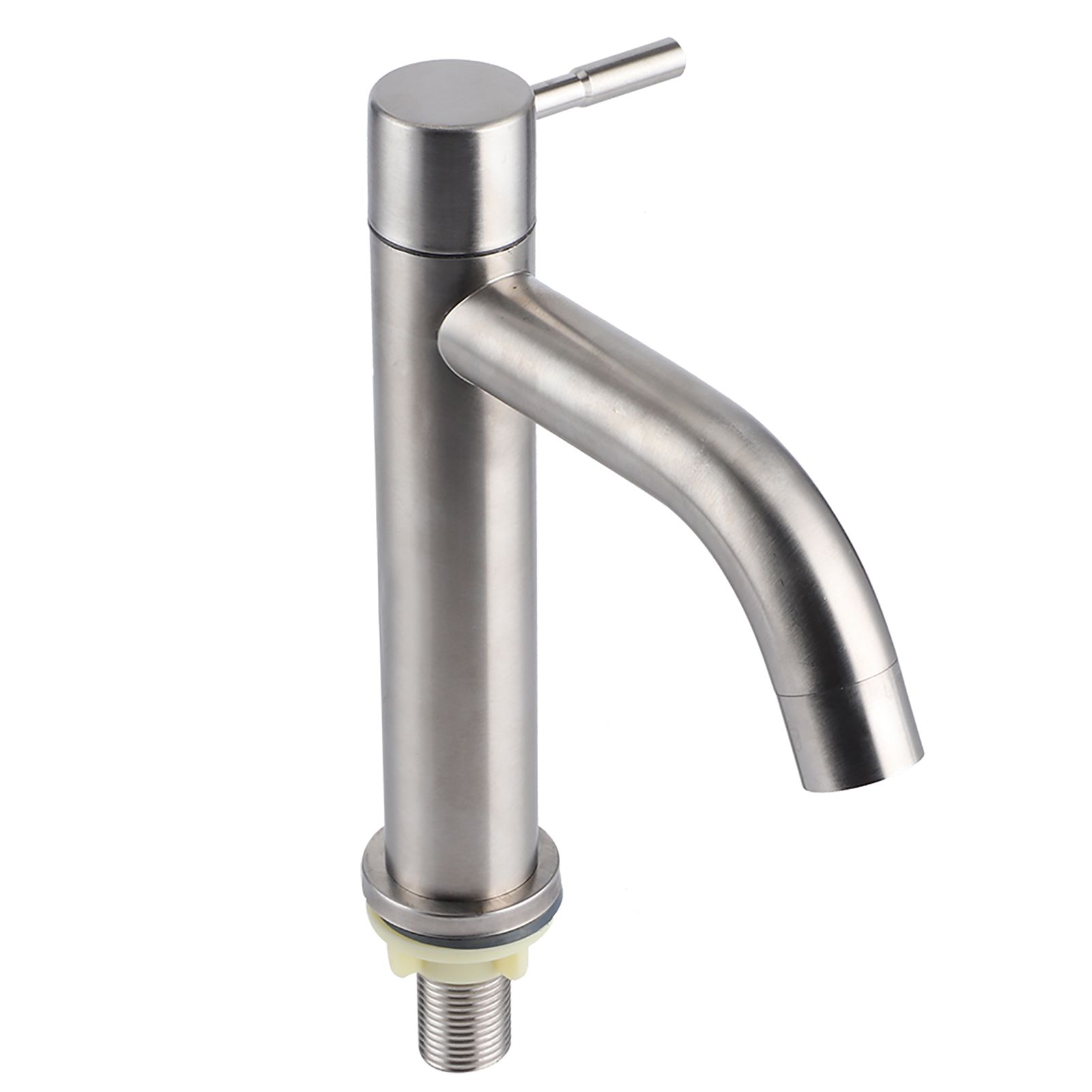 G1/2 Stainless Steel Brushed Single Cold Faucet Wash Basin Water Tap Bathroom view 7