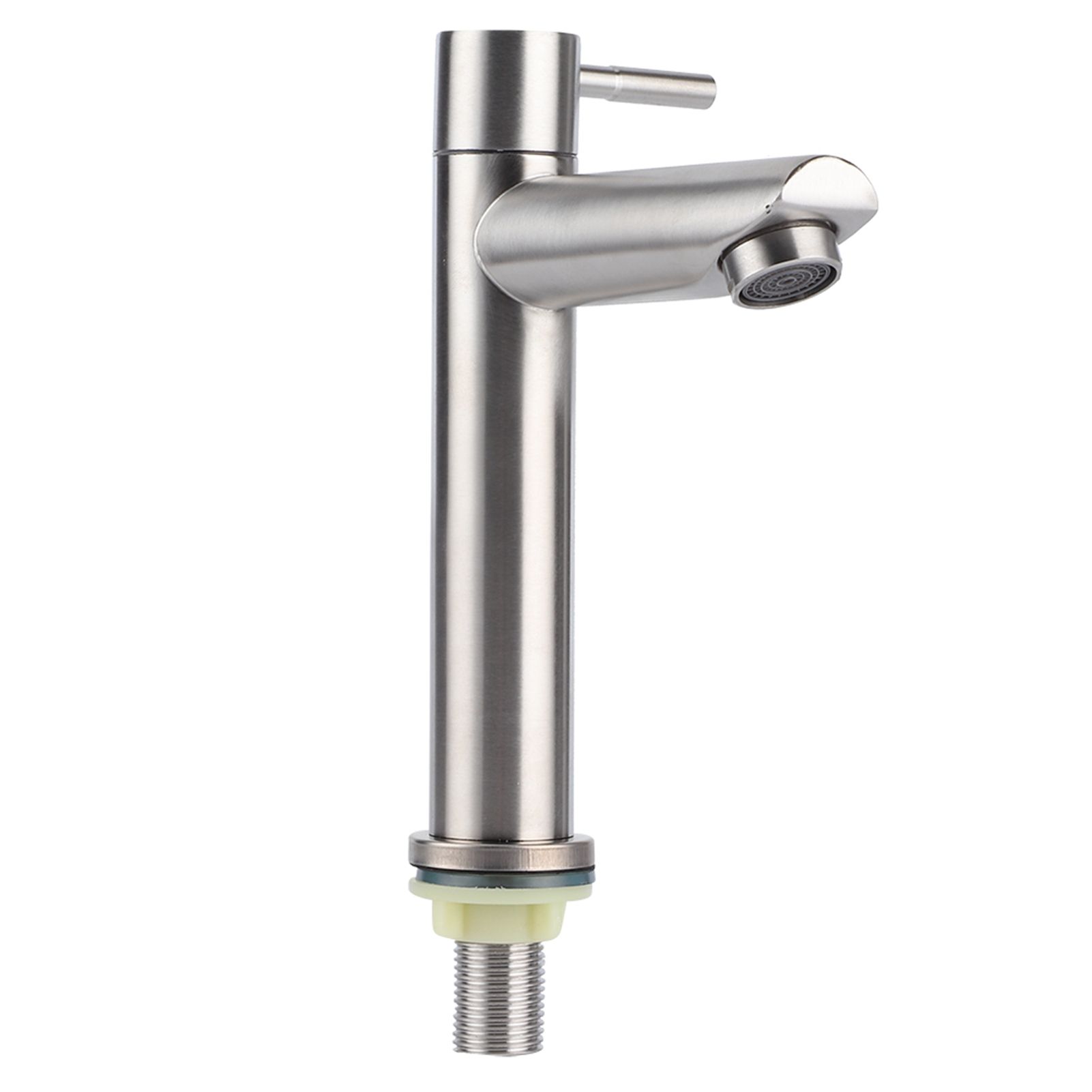 G1/2 Stainless Steel Brushed Single Cold Faucet Wash Basin Water Tap Bathroom view 6