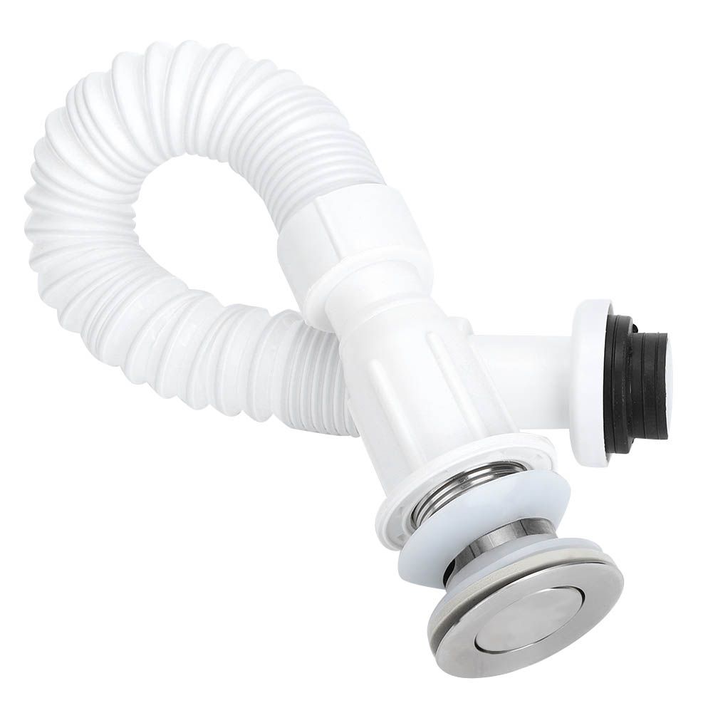 37mm Kitchen Basin Single Drain Pipe OdorProof S Bend Water DownFlow Pipe view 6