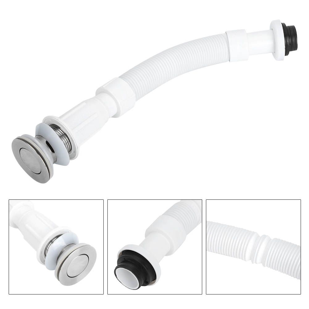 37mm Kitchen Basin Single Drain Pipe OdorProof S Bend Water DownFlow Pipe view 8