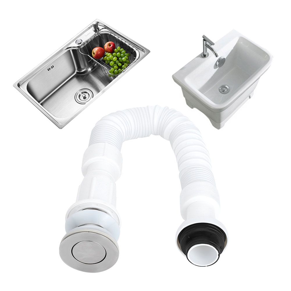 37mm Kitchen Basin Single Drain Pipe OdorProof S Bend Water DownFlow Pipe view 10