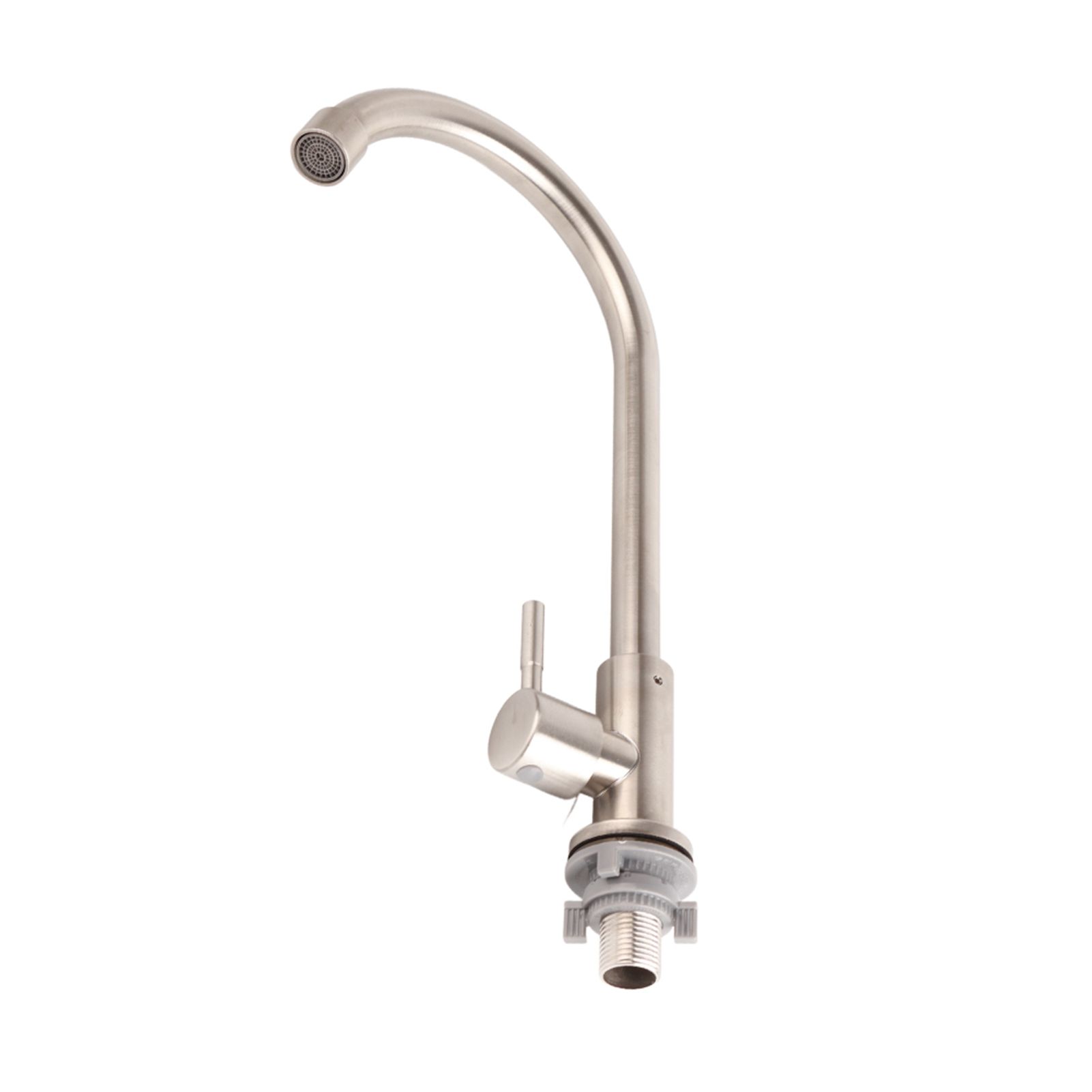 G1/2in Thread Stainless Steel Single Cold Single Hole Sink Water Tap 360 view 4