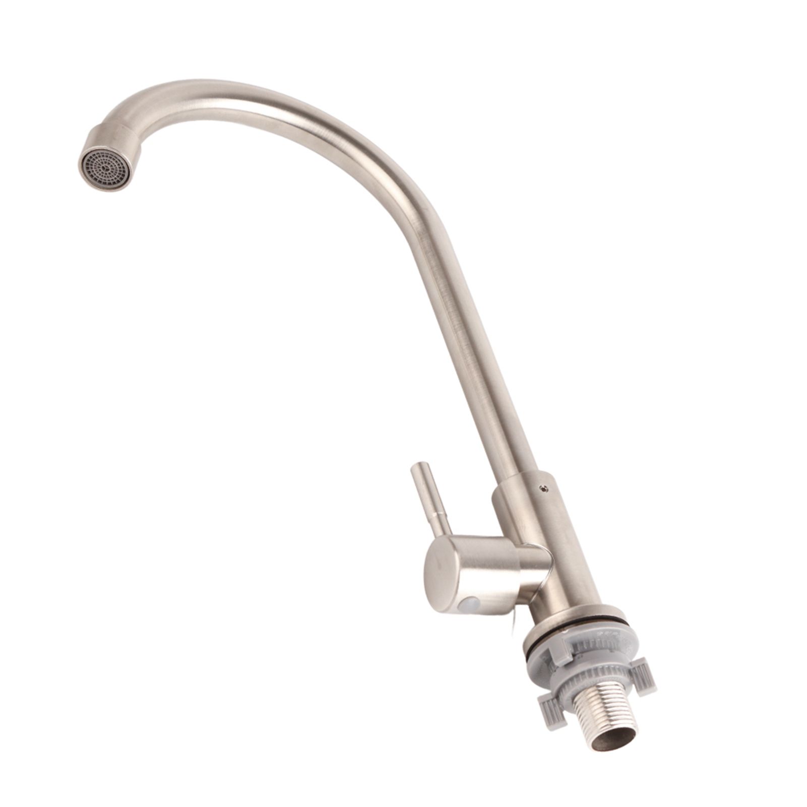 G1/2in Thread Stainless Steel Single Cold Single Hole Sink Water Tap 360 view 6