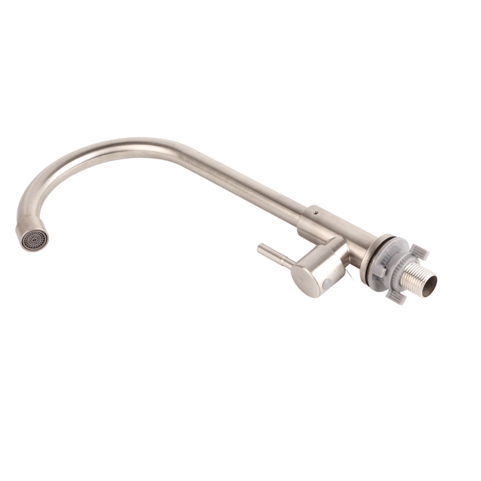G1/2in Thread Stainless Steel Single Cold Single Hole Sink Water Tap 360 view 8