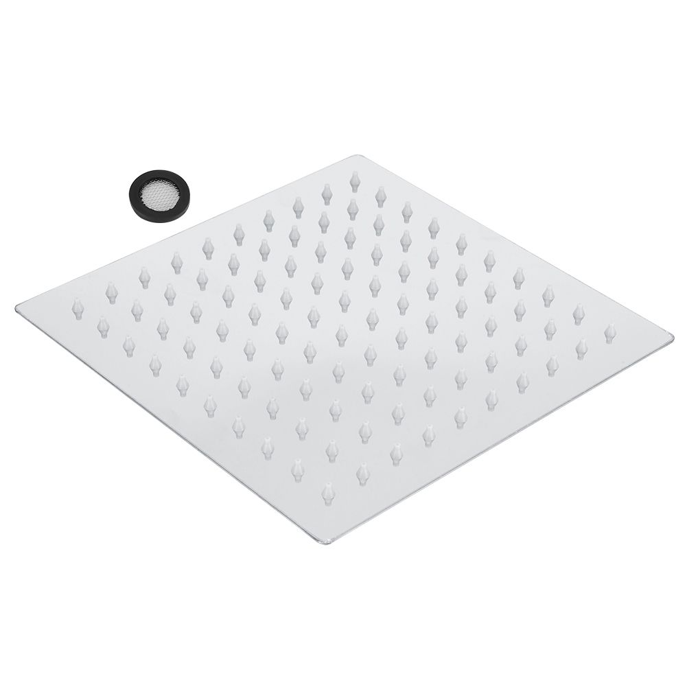 G1/2in Thread Wall Mounted Stainless Steel 8in Rainfall Showerhead Top Spray view 2