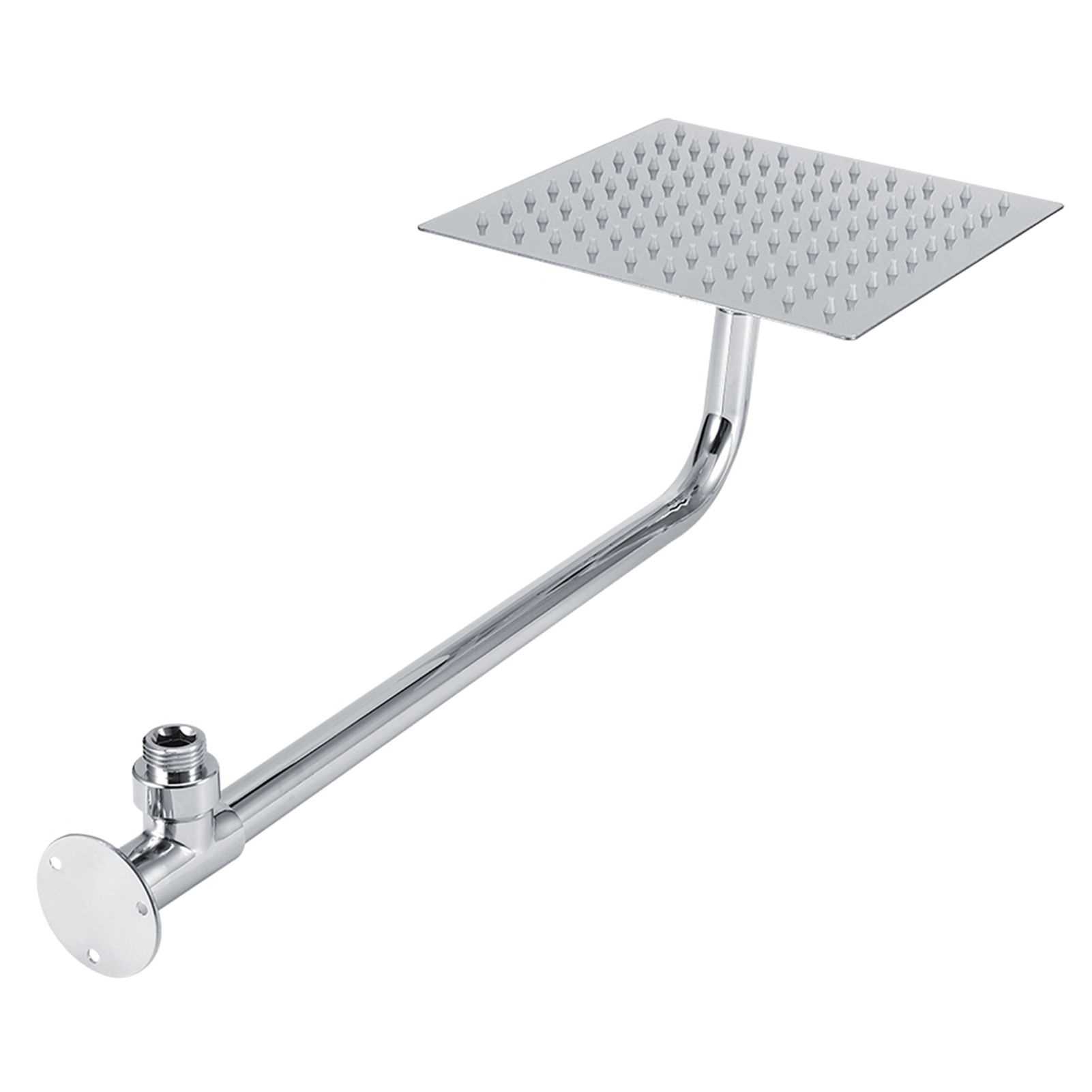 G1/2in Thread Wall Mounted Stainless Steel 8in Rainfall Showerhead Top Spray view 5