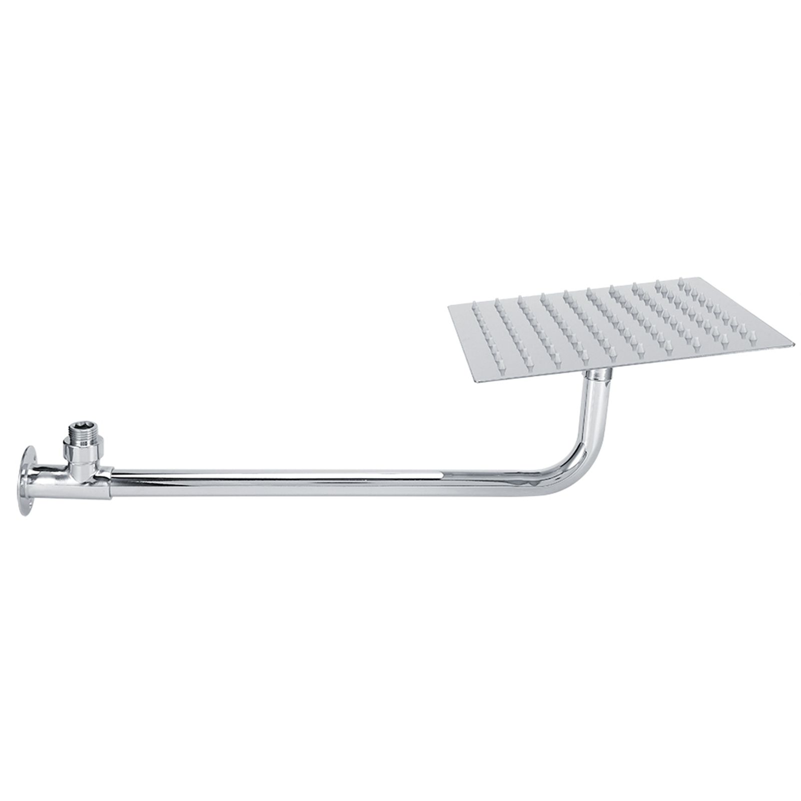 G1/2in Thread Wall Mounted Stainless Steel 8in Rainfall Showerhead Top Spray view 6