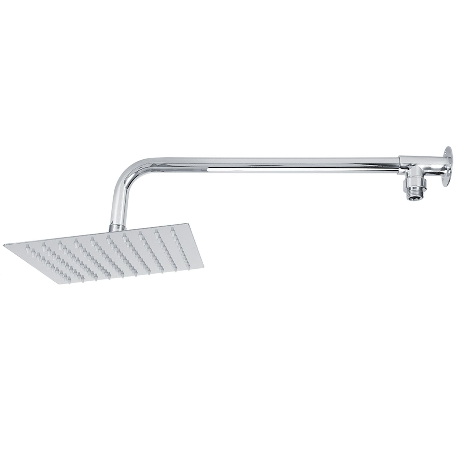 G1/2in Thread Wall Mounted Stainless Steel 8in Rainfall Showerhead Top Spray view 7