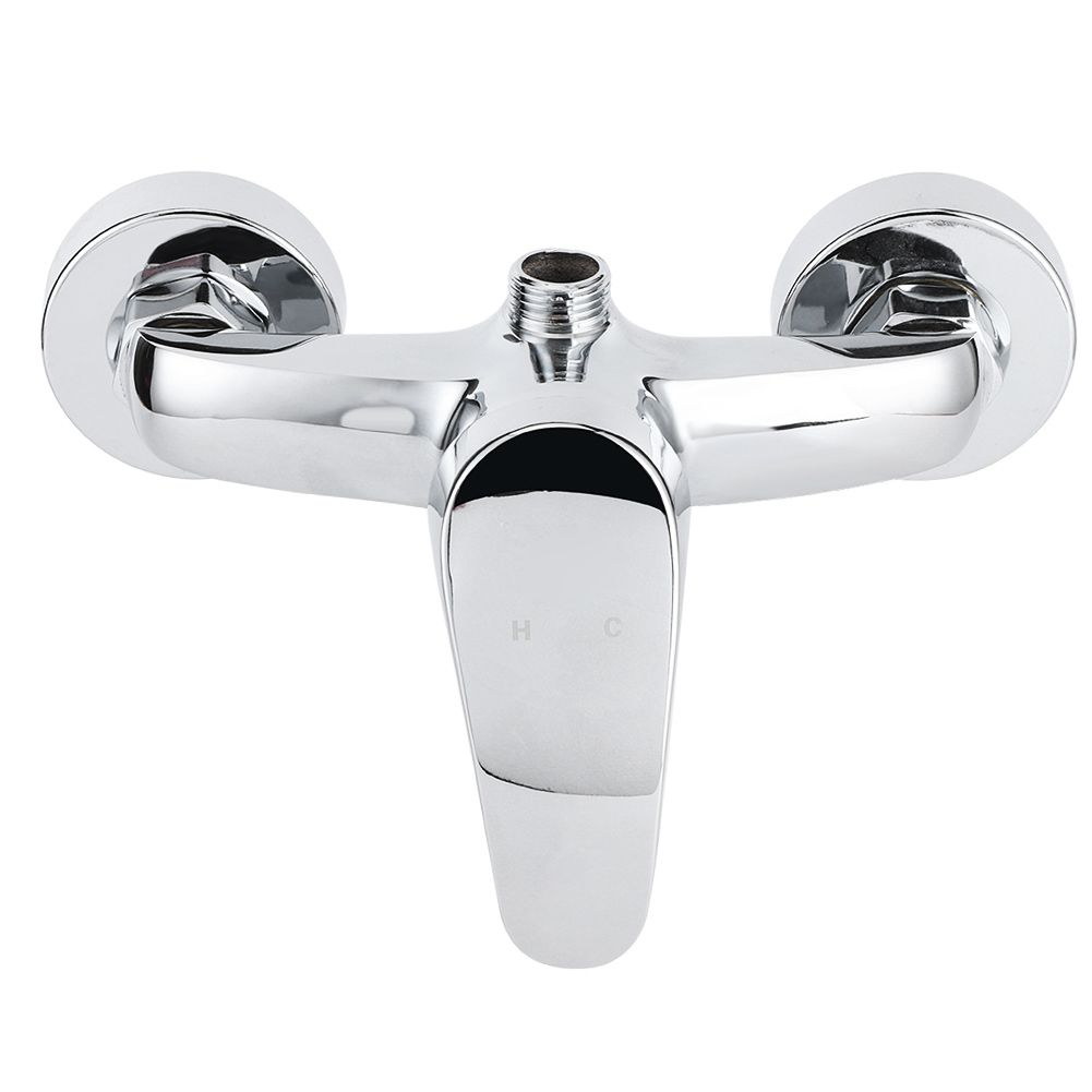 G1/2 Thread Wall In Concealed Copper Bathroom Shower Valve Cold Hot Water view 3