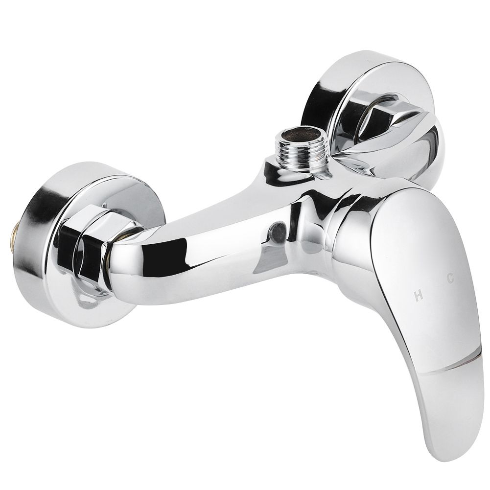 G1/2 Thread Wall In Concealed Copper Bathroom Shower Valve Cold Hot Water view 5