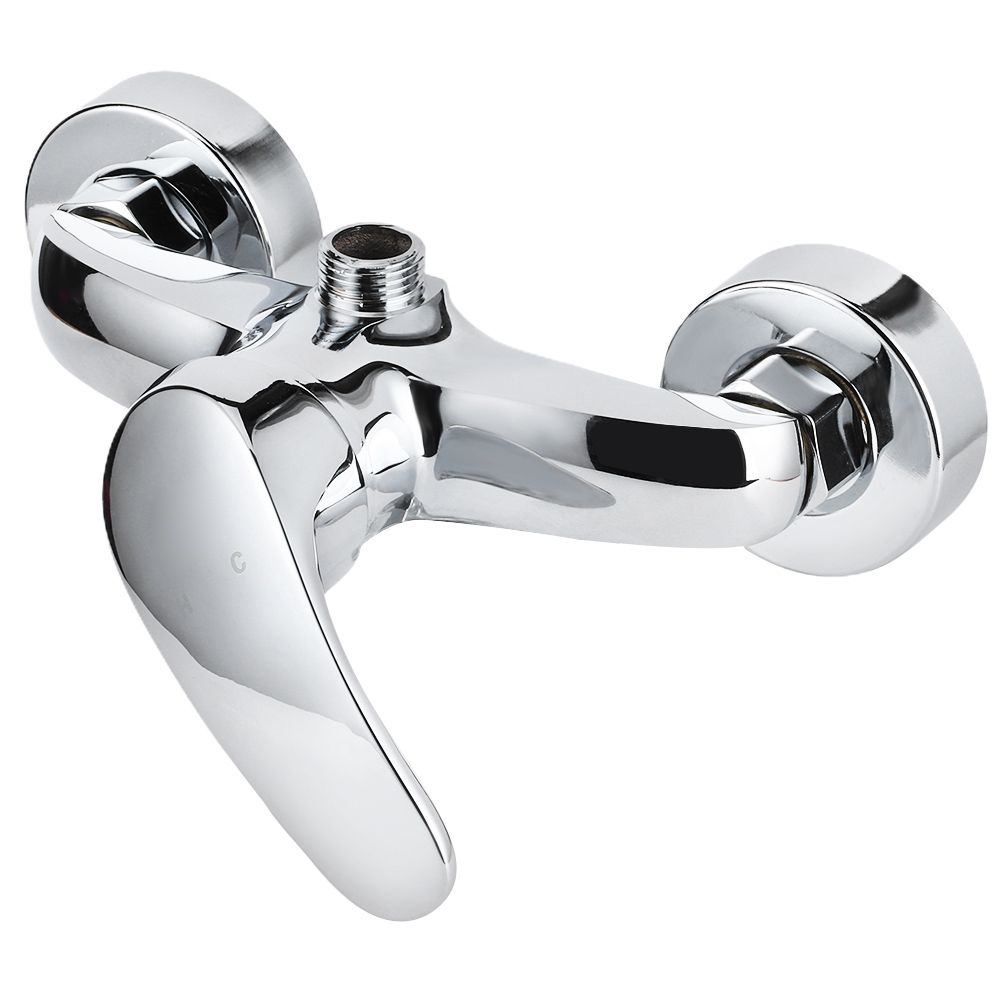 G1/2 Thread Wall In Concealed Copper Bathroom Shower Valve Cold Hot Water view 7