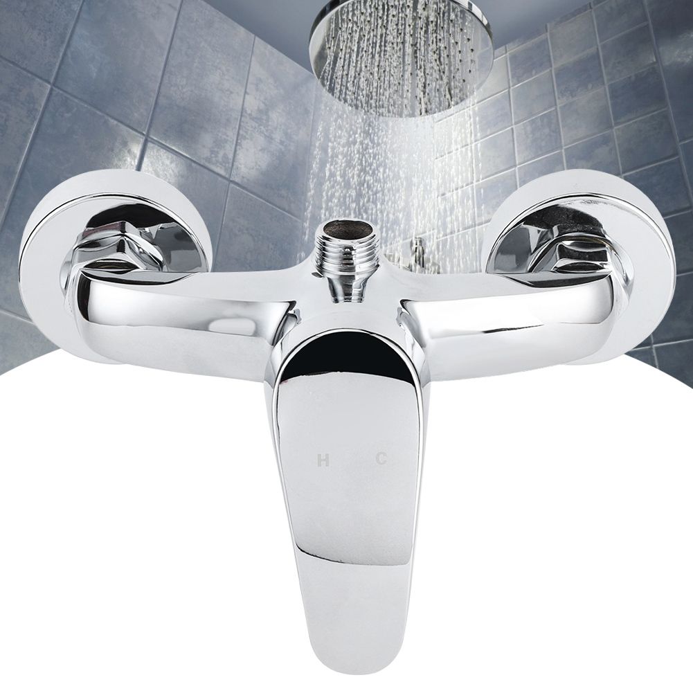 G1/2 Thread Wall In Concealed Copper Bathroom Shower Valve Cold Hot Water view 10