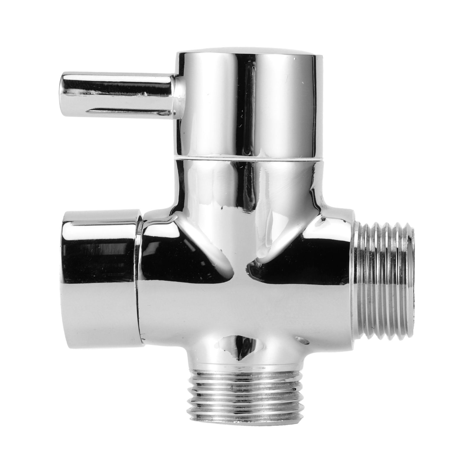 3Way Faucet Diverter Valve Bathroom Shower Parts for Handheld Showerhead Fixed view 2