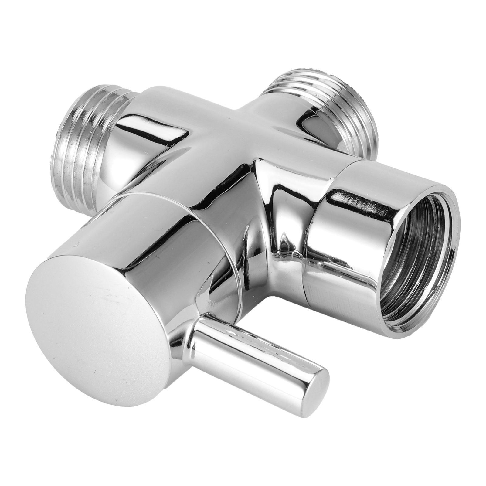 3Way Faucet Diverter Valve Bathroom Shower Parts for Handheld Showerhead Fixed view 3
