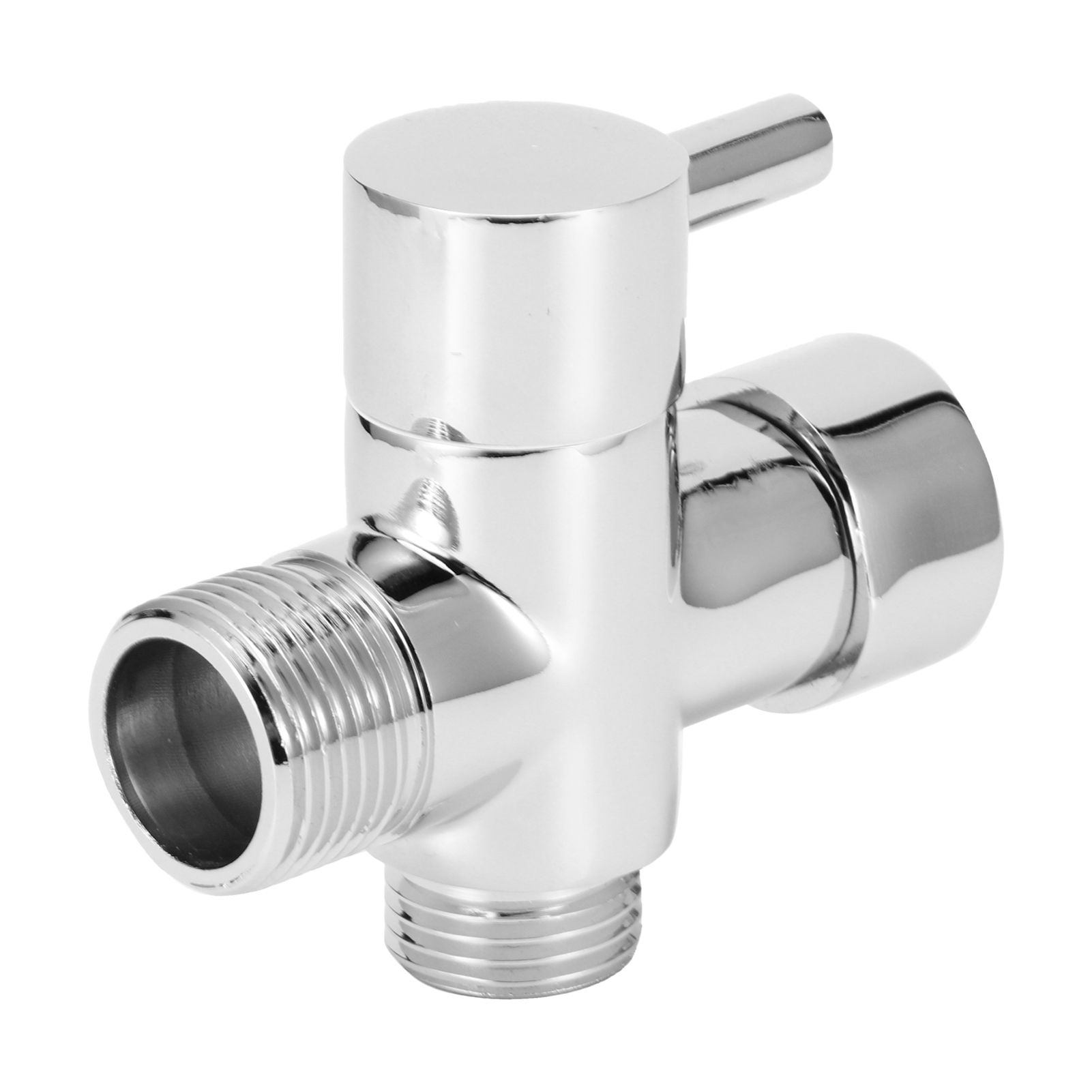 3Way Faucet Diverter Valve Bathroom Shower Parts for Handheld Showerhead Fixed