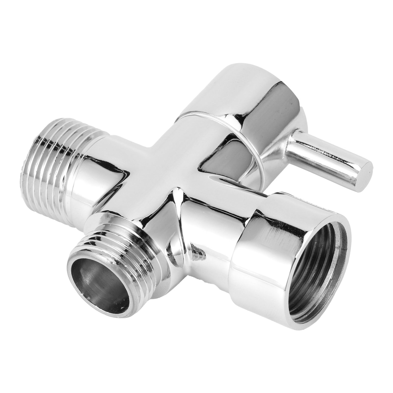 3Way Faucet Diverter Valve Bathroom Shower Parts for Handheld Showerhead Fixed view 3
