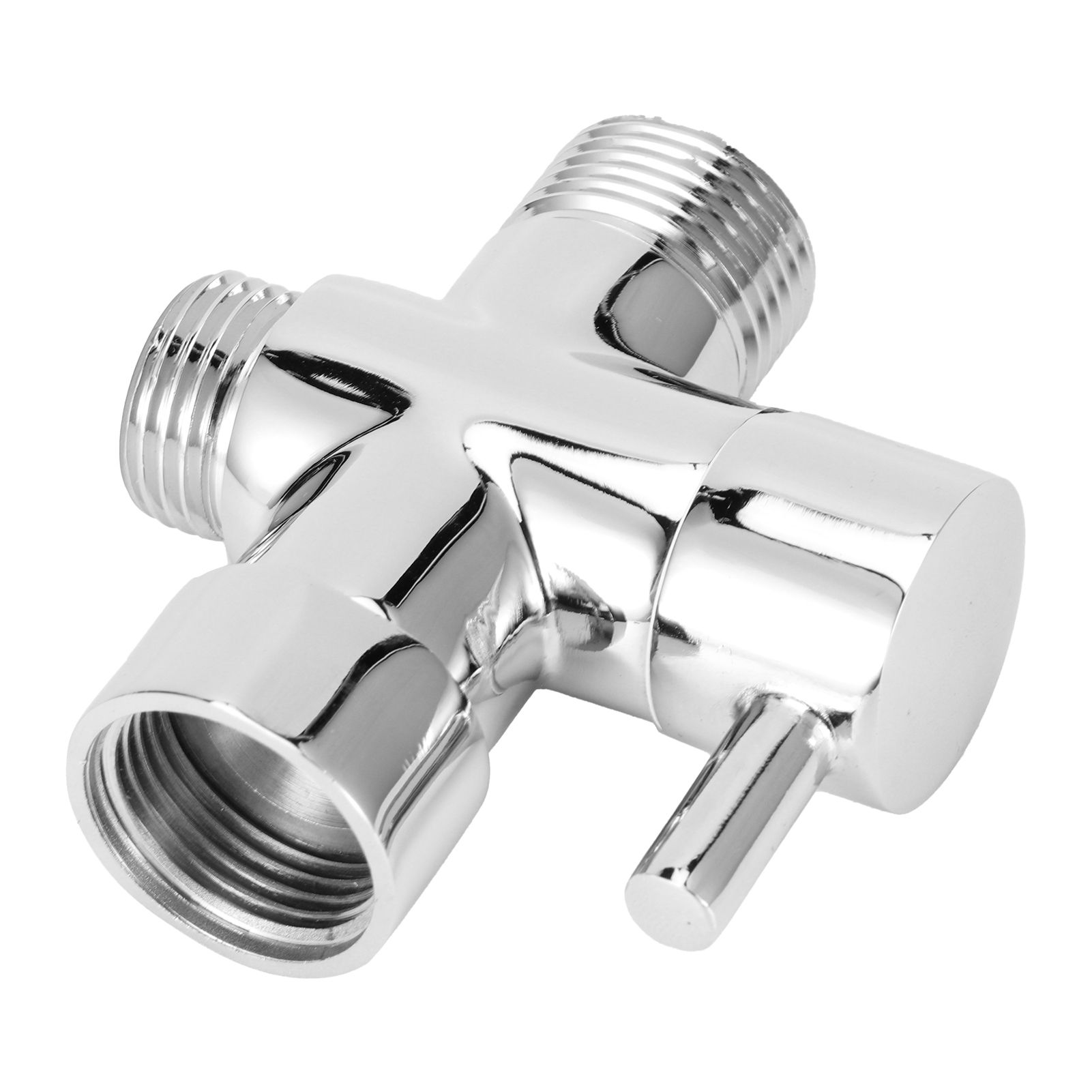 3Way Faucet Diverter Valve Bathroom Shower Parts for Handheld Showerhead Fixed view 4