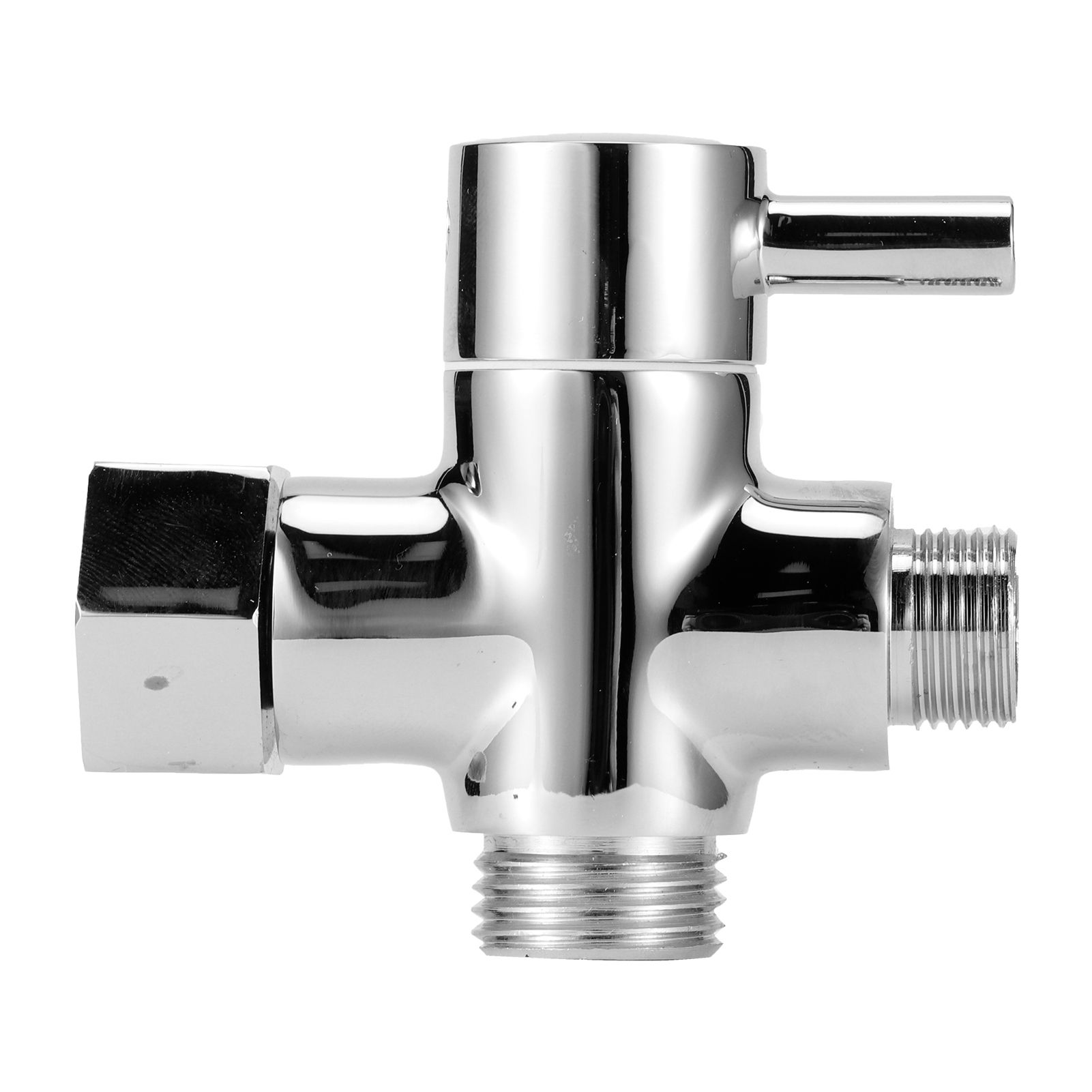 3Way Faucet Diverter Valve Bathroom Shower Parts for Handheld Showerhead Fixed