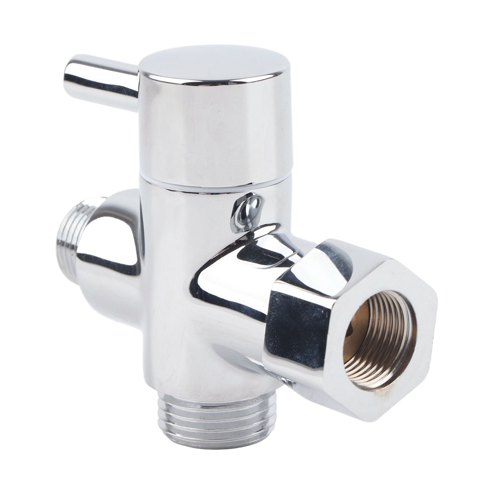 3Way Faucet Diverter Valve Bathroom Shower Parts for Handheld Showerhead Fixed view 2