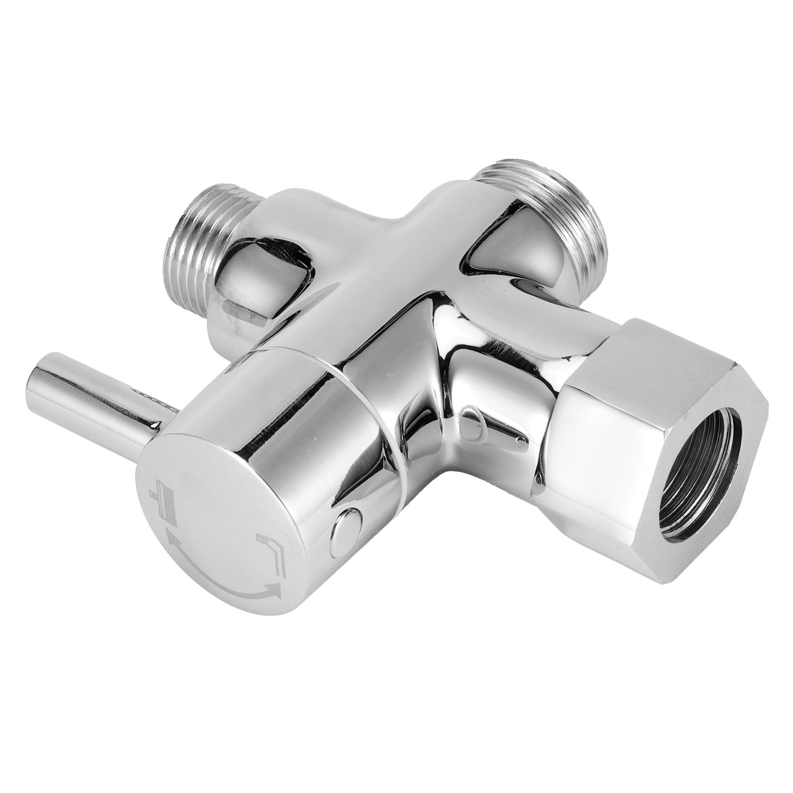 3Way Faucet Diverter Valve Bathroom Shower Parts for Handheld Showerhead Fixed view 5