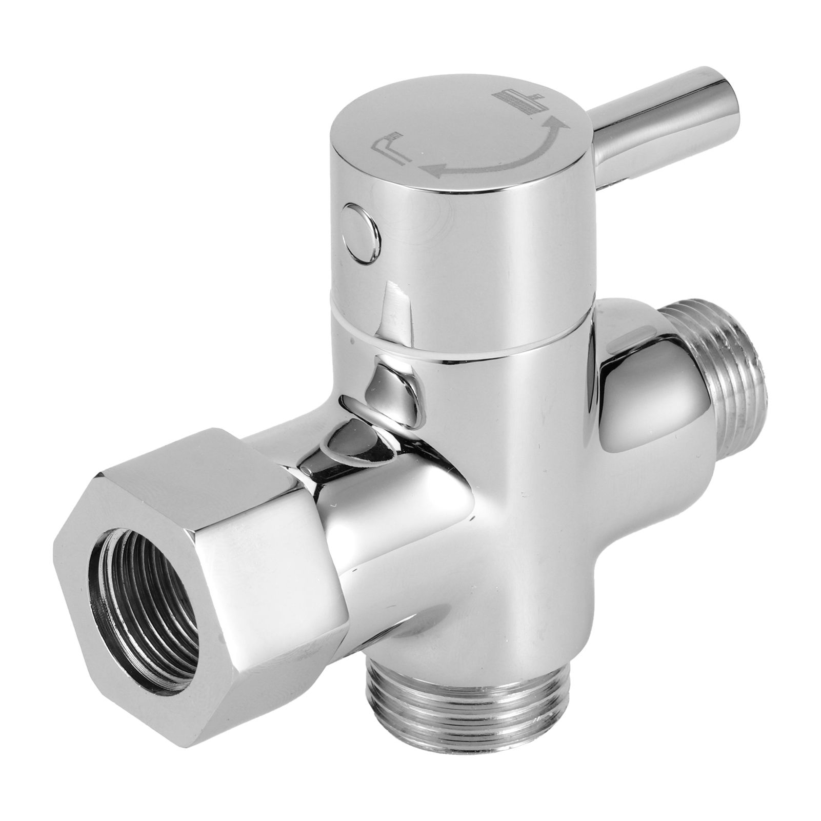 3Way Faucet Diverter Valve Bathroom Shower Parts for Handheld Showerhead Fixed view 8