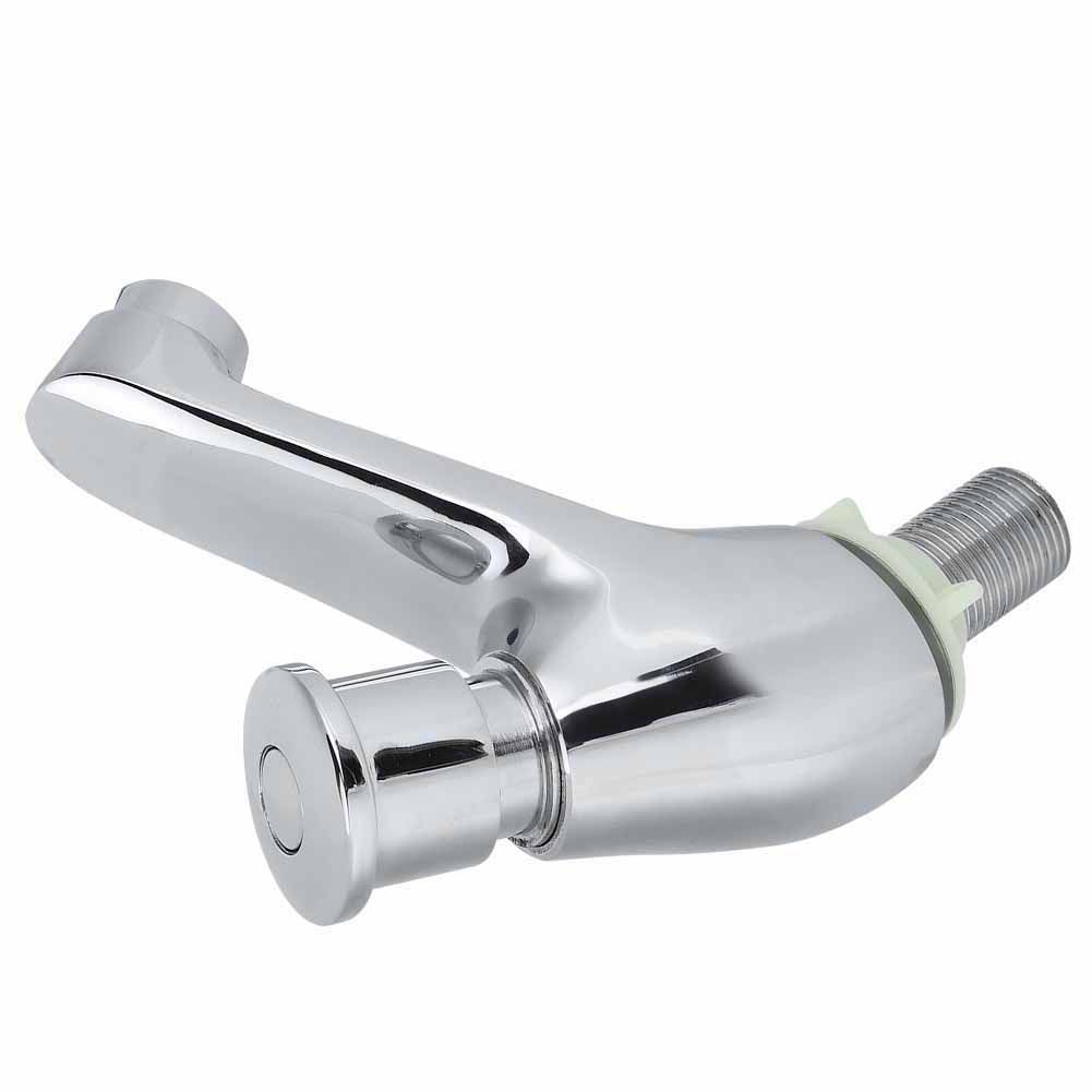 G1/2 Copper Time Delay Faucet Basin Sink Water Tap for Home Kitchen Bathroom
