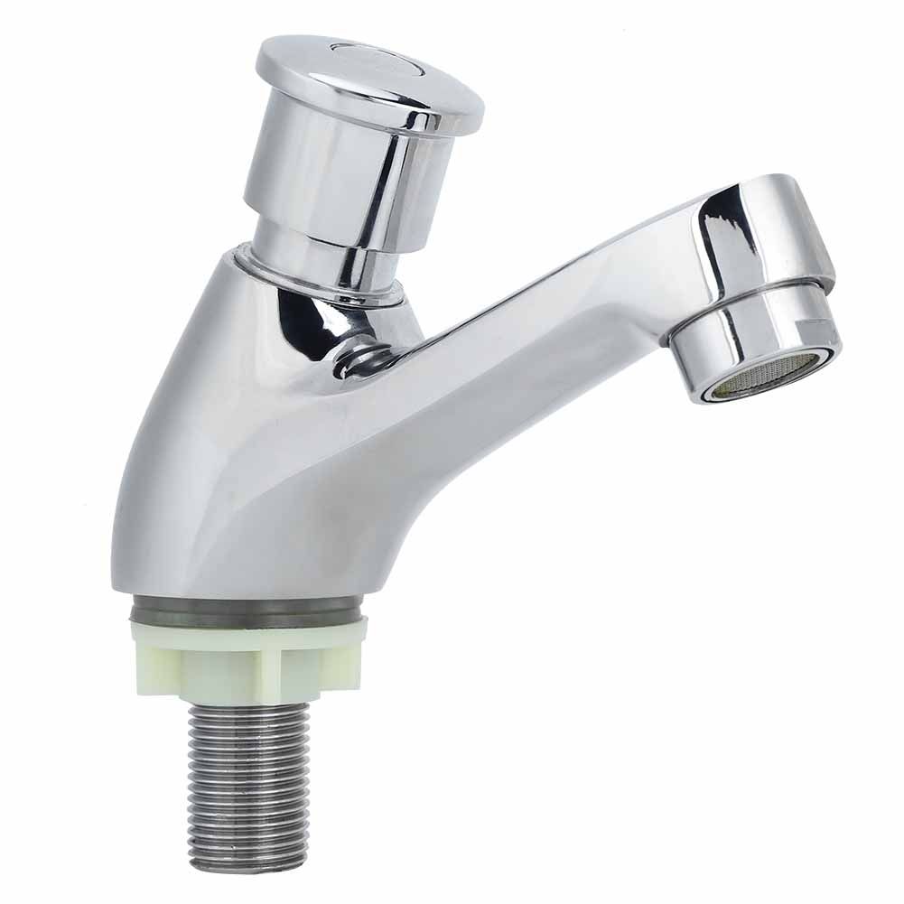 G1/2 Copper Time Delay Faucet Basin Sink Water Tap for Home Kitchen Bathroom view 5