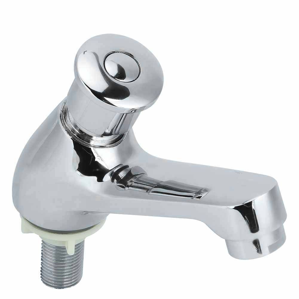 G1/2 Copper Time Delay Faucet Basin Sink Water Tap for Home Kitchen Bathroom view 6