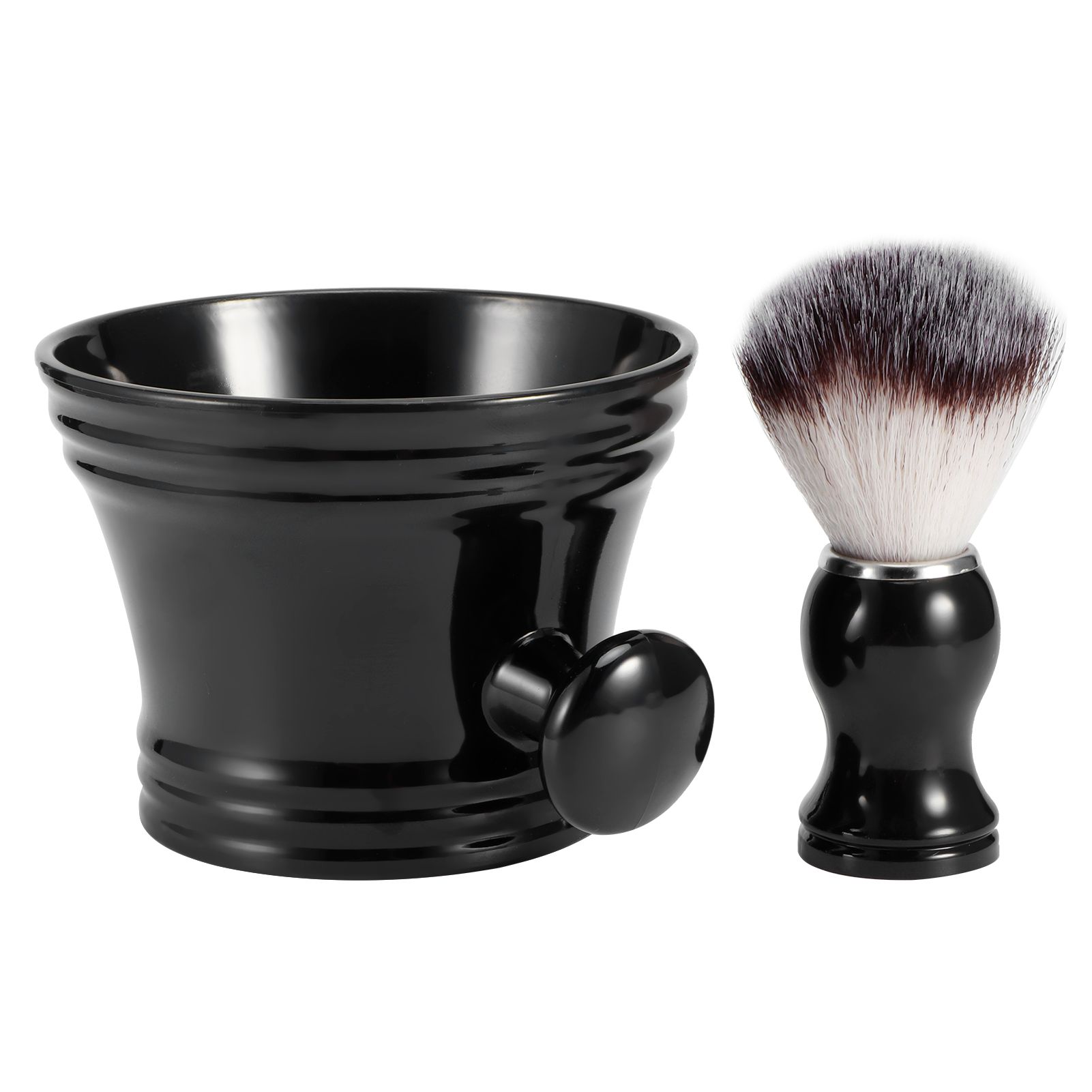 Shaving Soap Bowl Beard Care Soft Barber Cleaning Brush Nylon Mostache Shaving view 2