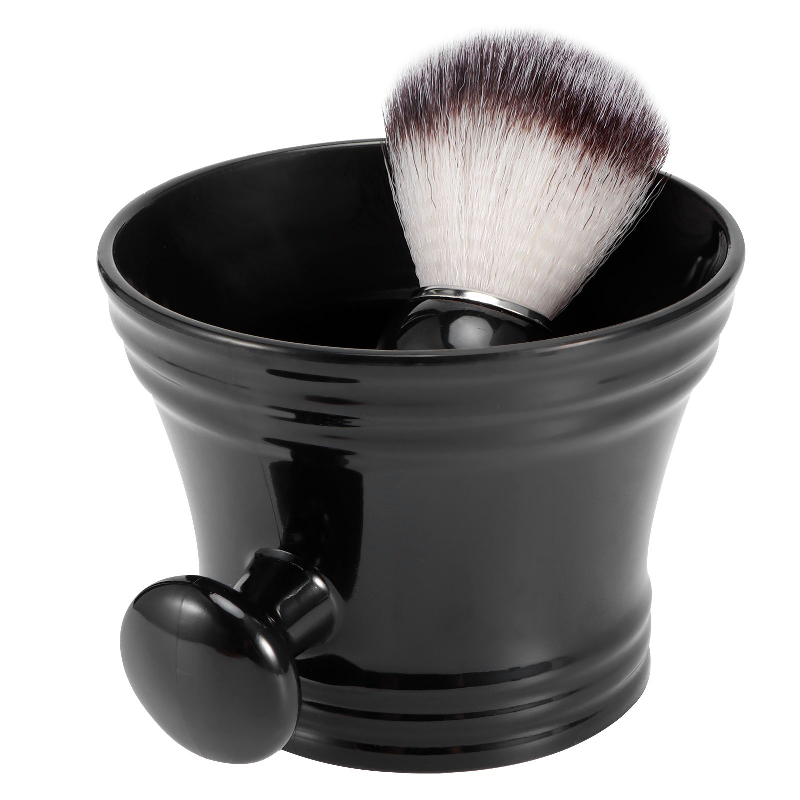 Shaving Soap Bowl Beard Care Soft Barber Cleaning Brush Nylon Mostache Shaving view 5