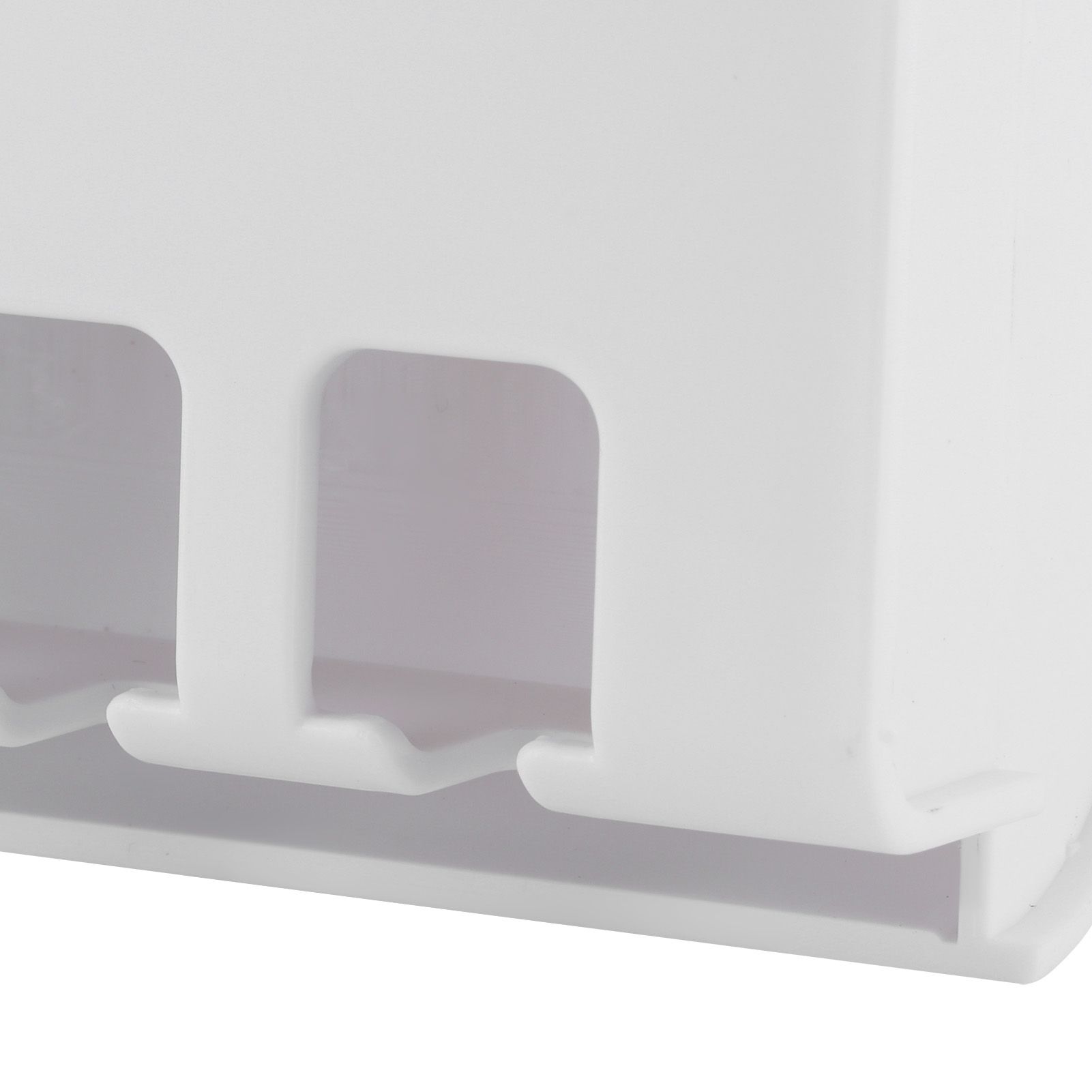 White Wall Mounted Universal 5 Holes Ultraviolet Toothbrush Cleaning Rack view 11
