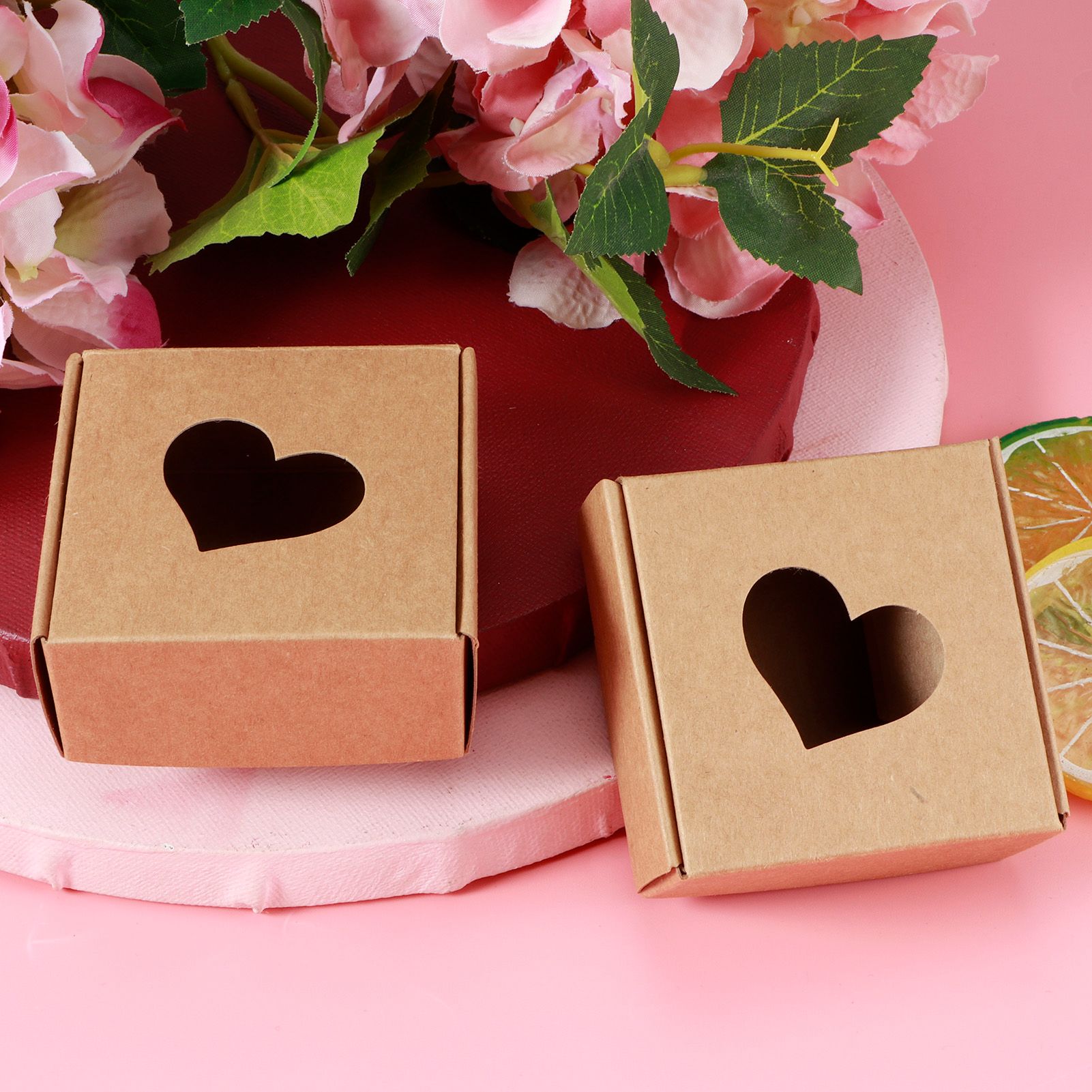 50Pcs Kraft Paper HandMade Soap Box Wedding Favor Gift Box Candy Jewelry view 12