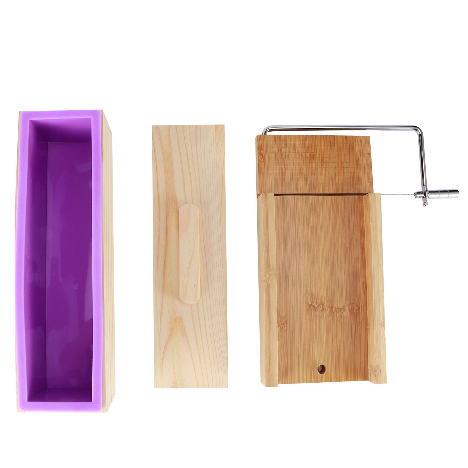 Purple Multifunction DIY Adjustable Hand Made Soap Cutter Mold Wire Cutting view 2