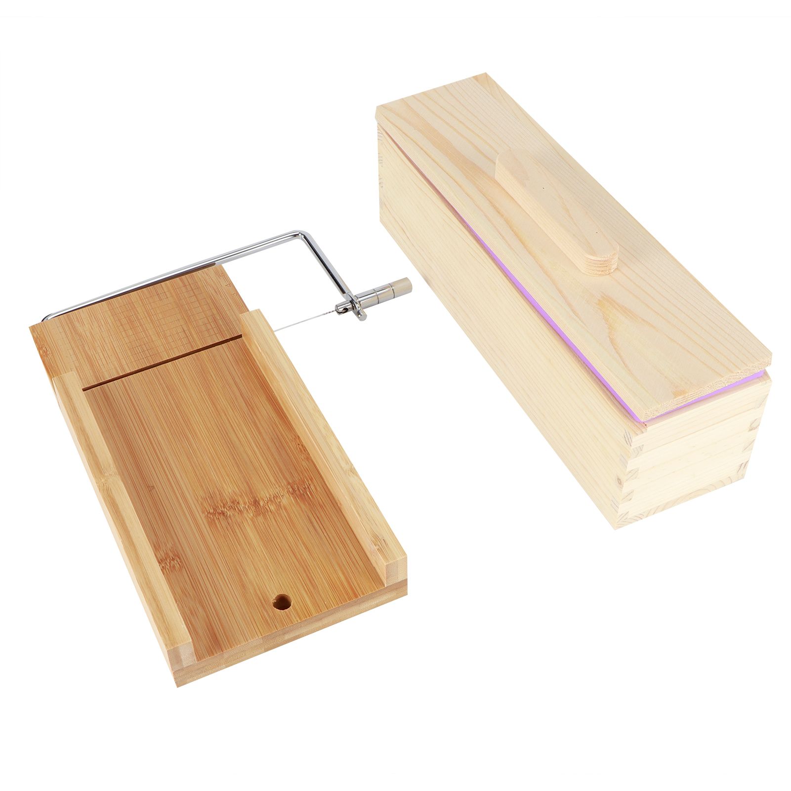 Purple Multifunction DIY Adjustable Hand Made Soap Cutter Mold Wire Cutting view 5