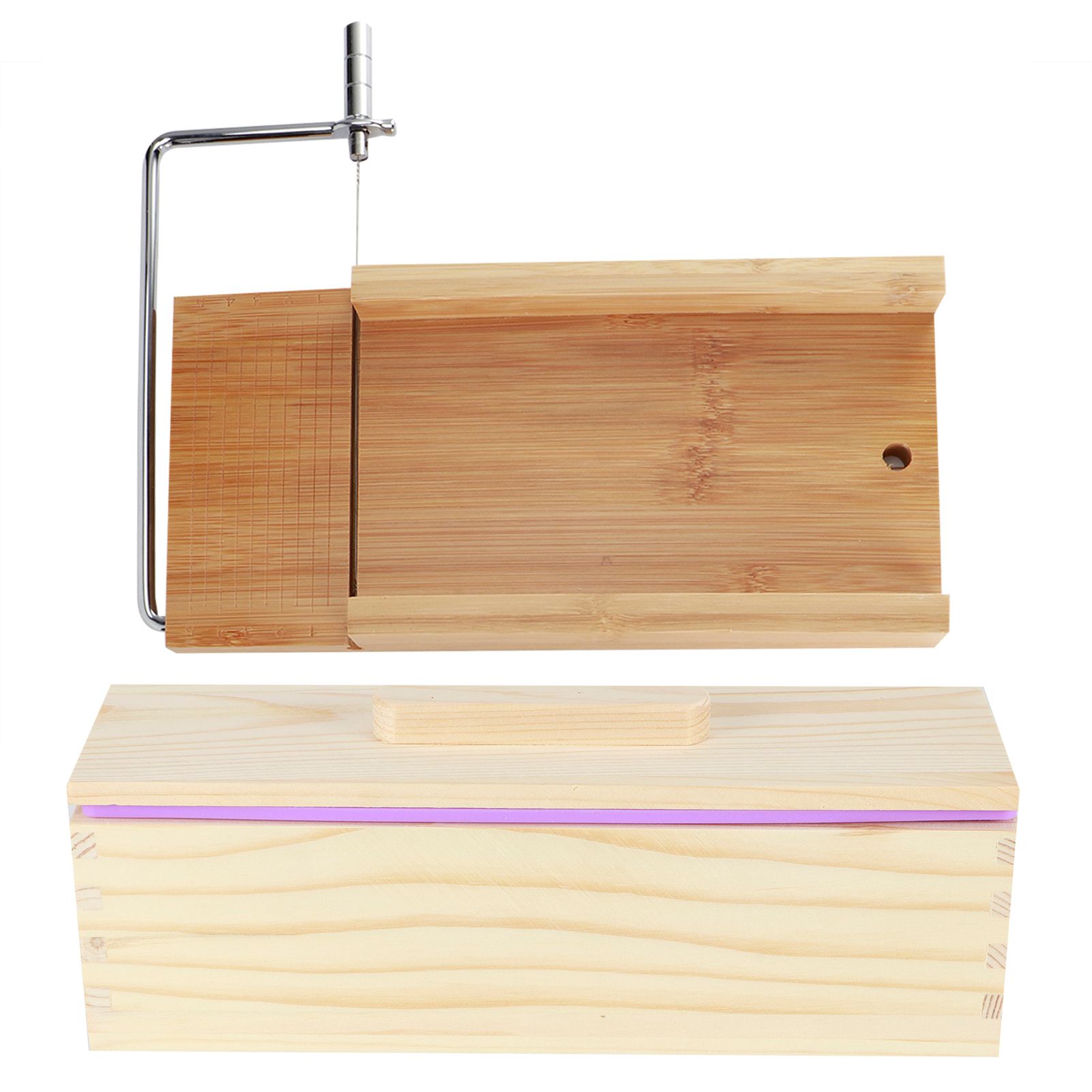 Purple Multifunction DIY Adjustable Hand Made Soap Cutter Mold Wire Cutting view 7