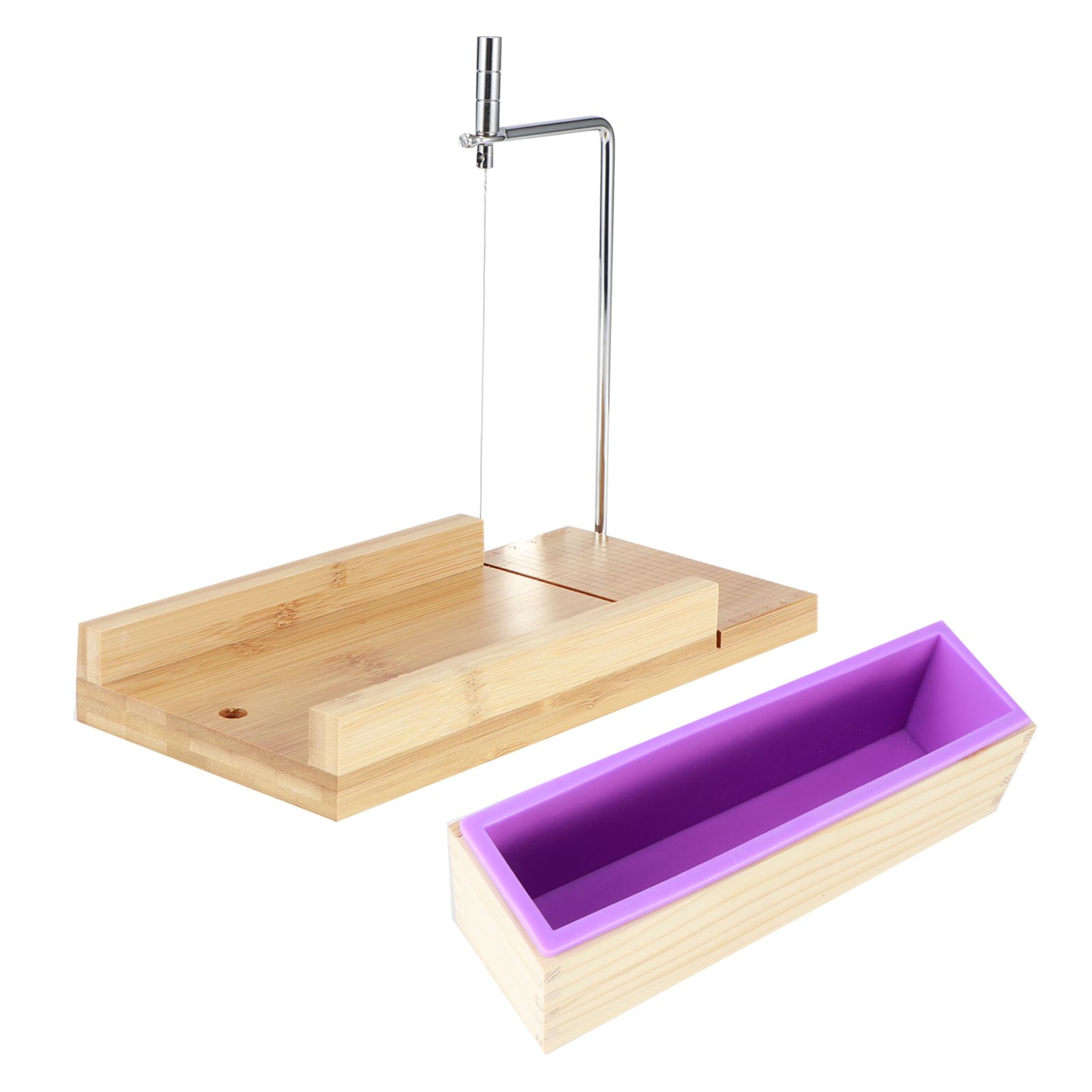 Purple Multifunction DIY Adjustable Hand Made Soap Cutter Mold Wire Cutting view 2
