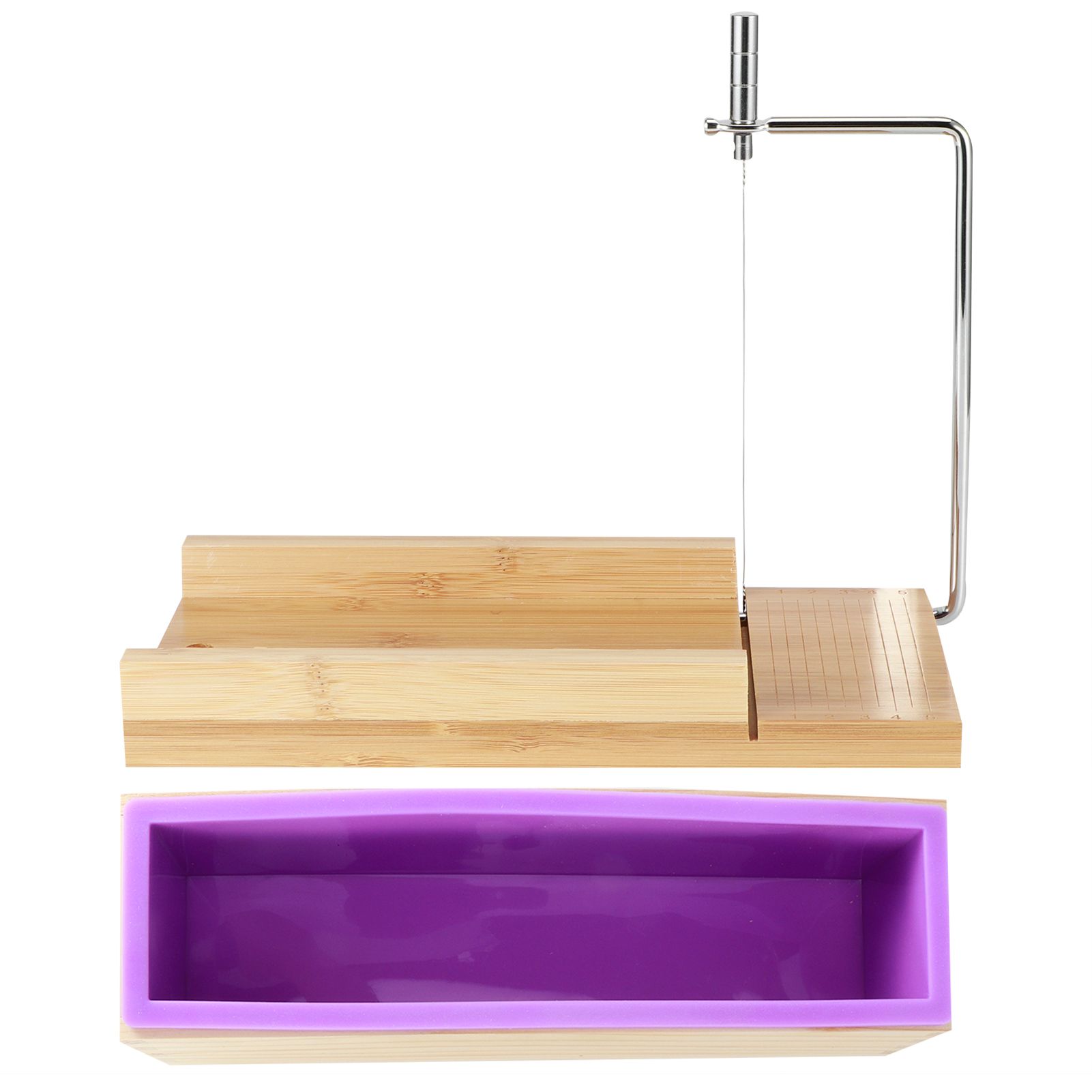 Purple Multifunction DIY Adjustable Hand Made Soap Cutter Mold Wire Cutting view 3