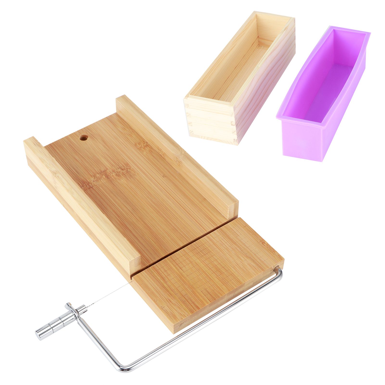 Purple Multifunction DIY Adjustable Hand Made Soap Cutter Mold Wire Cutting view 5