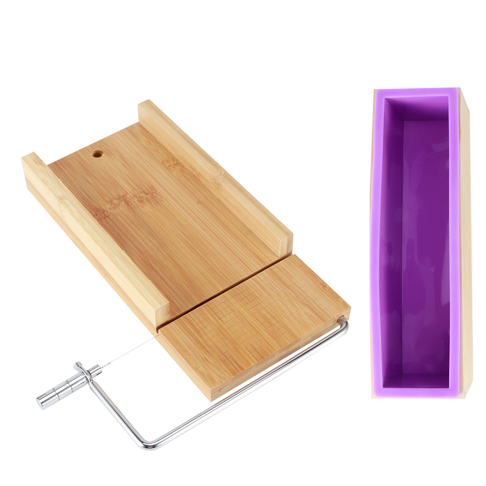 Purple Multifunction DIY Adjustable Hand Made Soap Cutter Mold Wire Cutting view 6