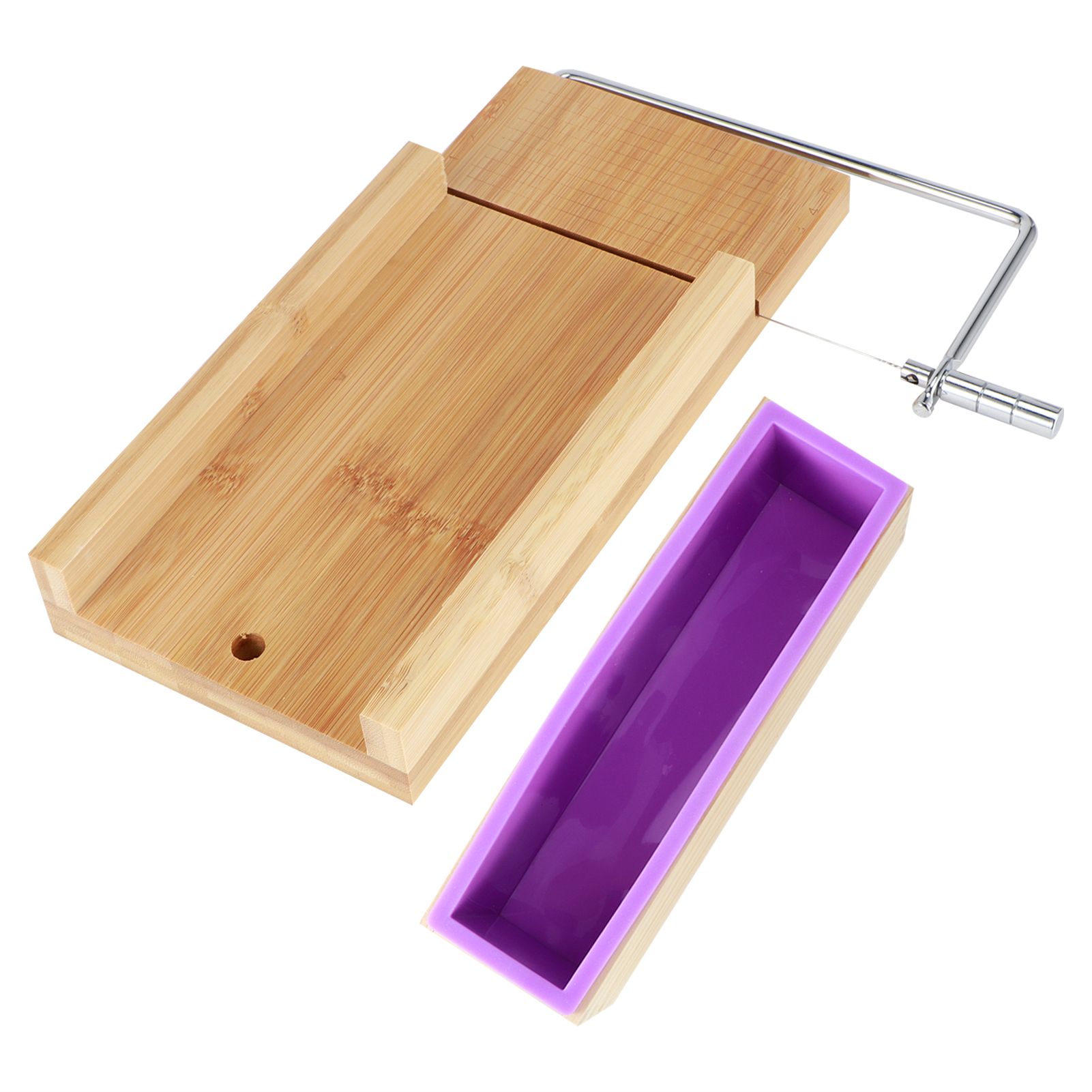 Purple Multifunction DIY Adjustable Hand Made Soap Cutter Mold Wire Cutting view 7