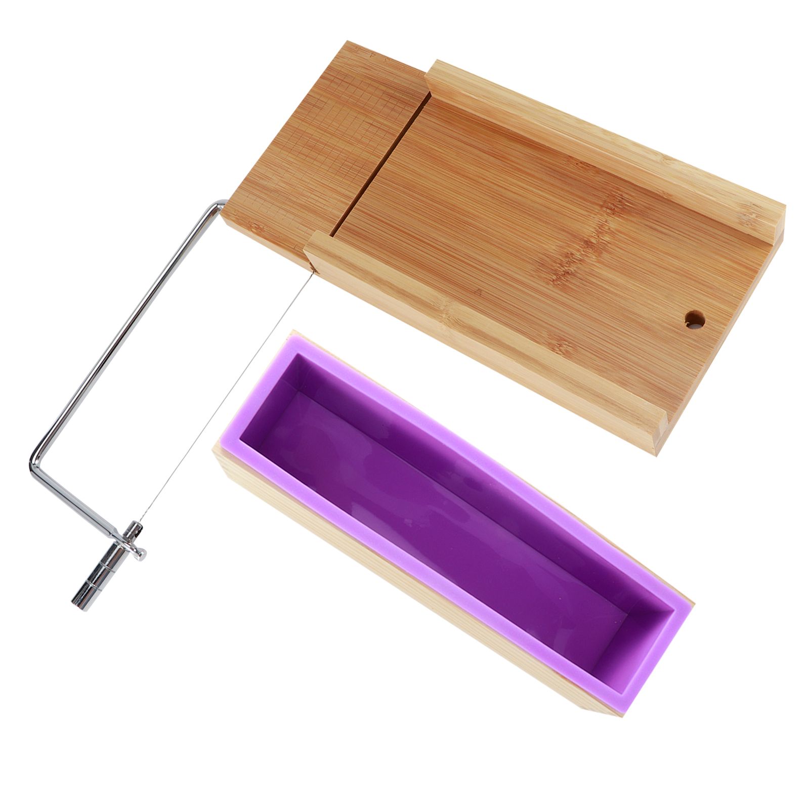 Purple Multifunction DIY Adjustable Hand Made Soap Cutter Mold Wire Cutting view 8