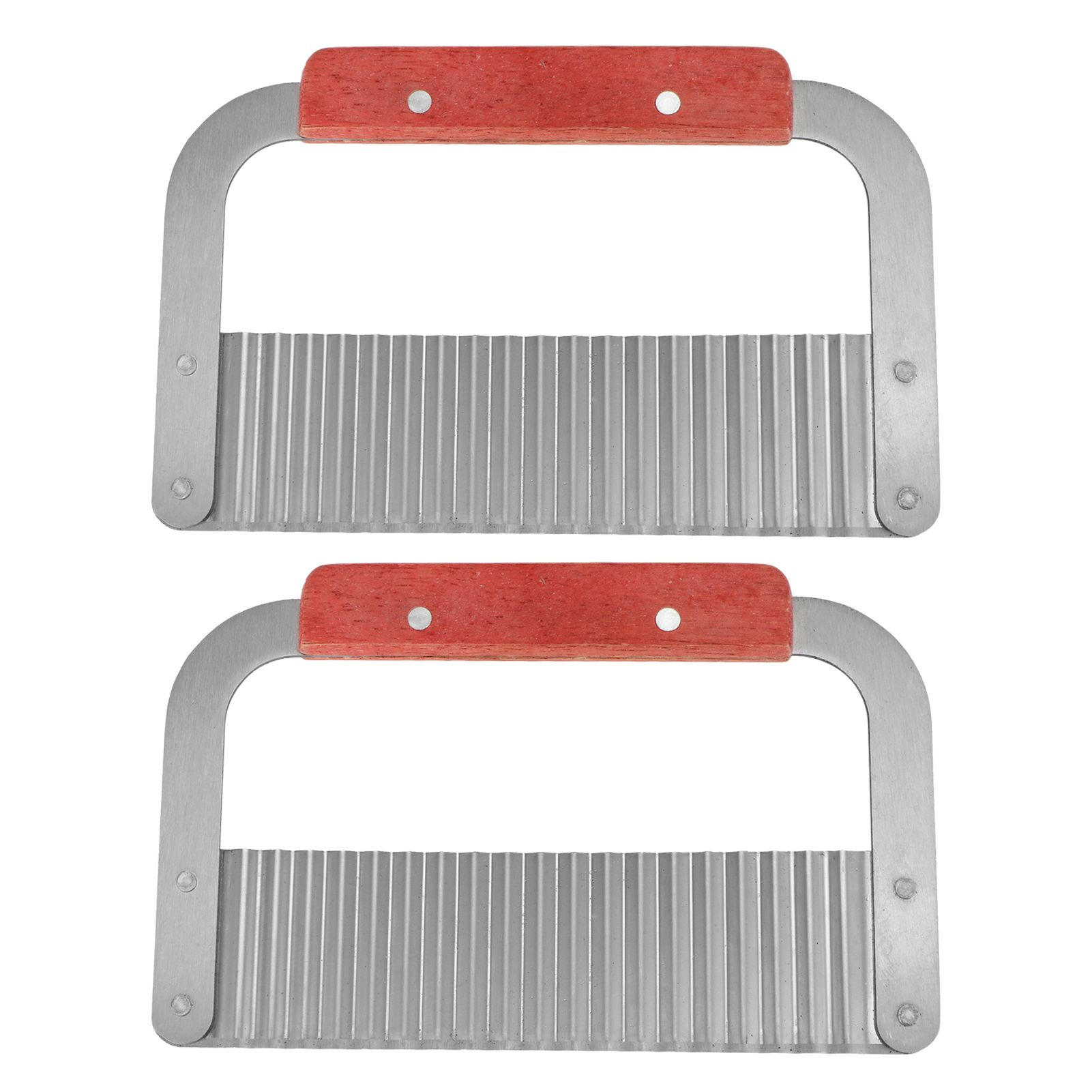 2Pcs Stainless Steel HandMade Soap Cutter Knives Crinkle Cutting Tools Kitchen view 2