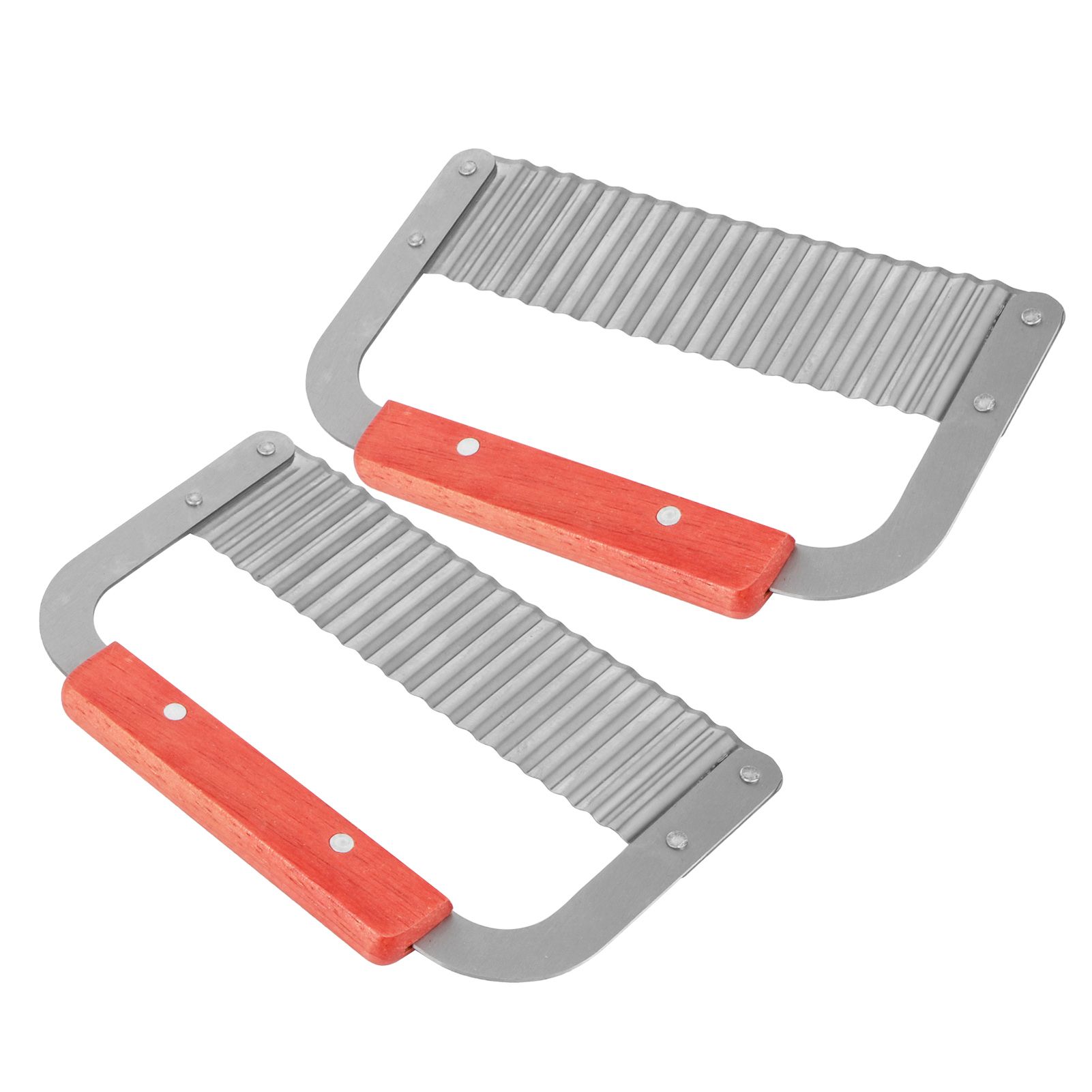 2Pcs Stainless Steel HandMade Soap Cutter Knives Crinkle Cutting Tools Kitchen view 5