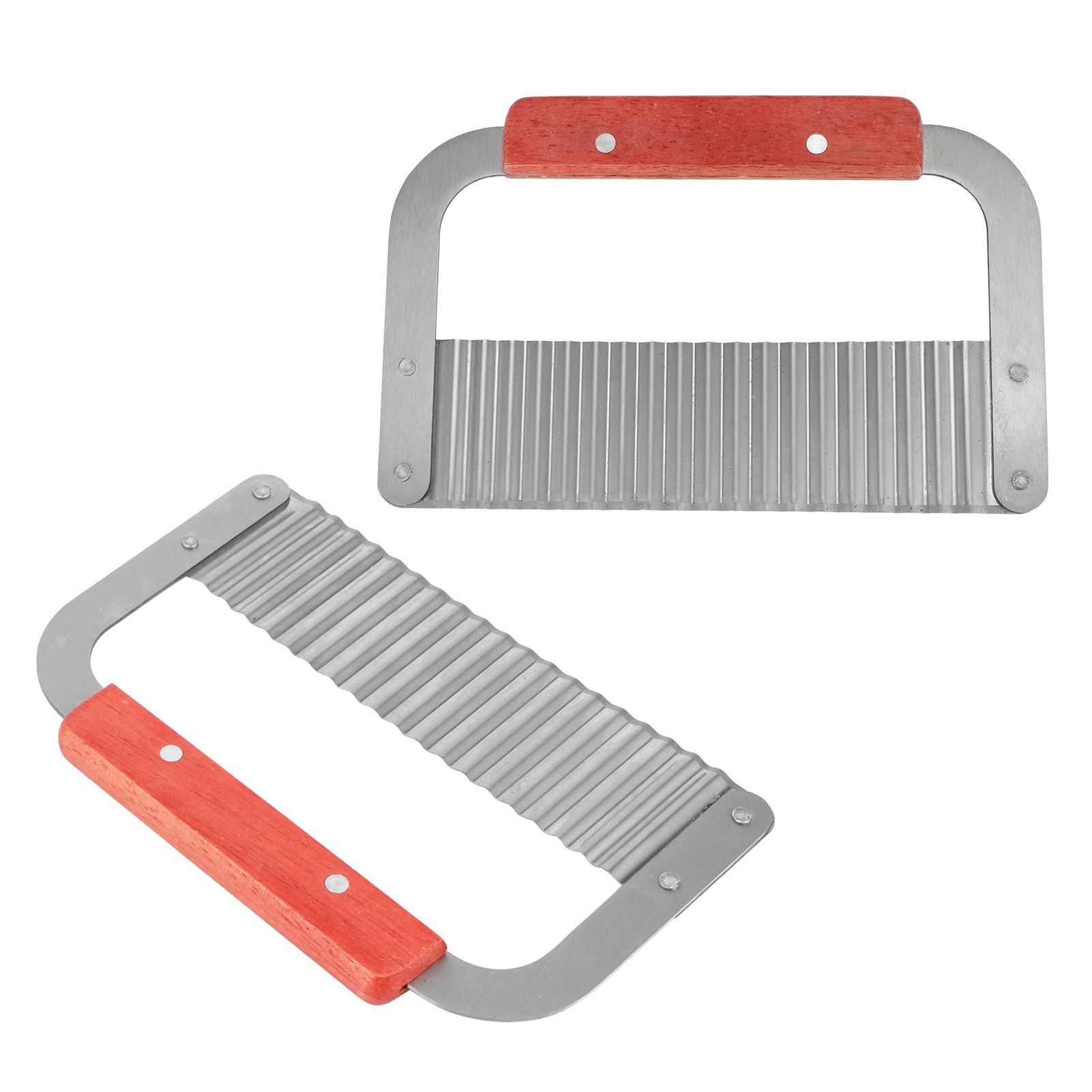 2Pcs Stainless Steel HandMade Soap Cutter Knives Crinkle Cutting Tools Kitchen view 6