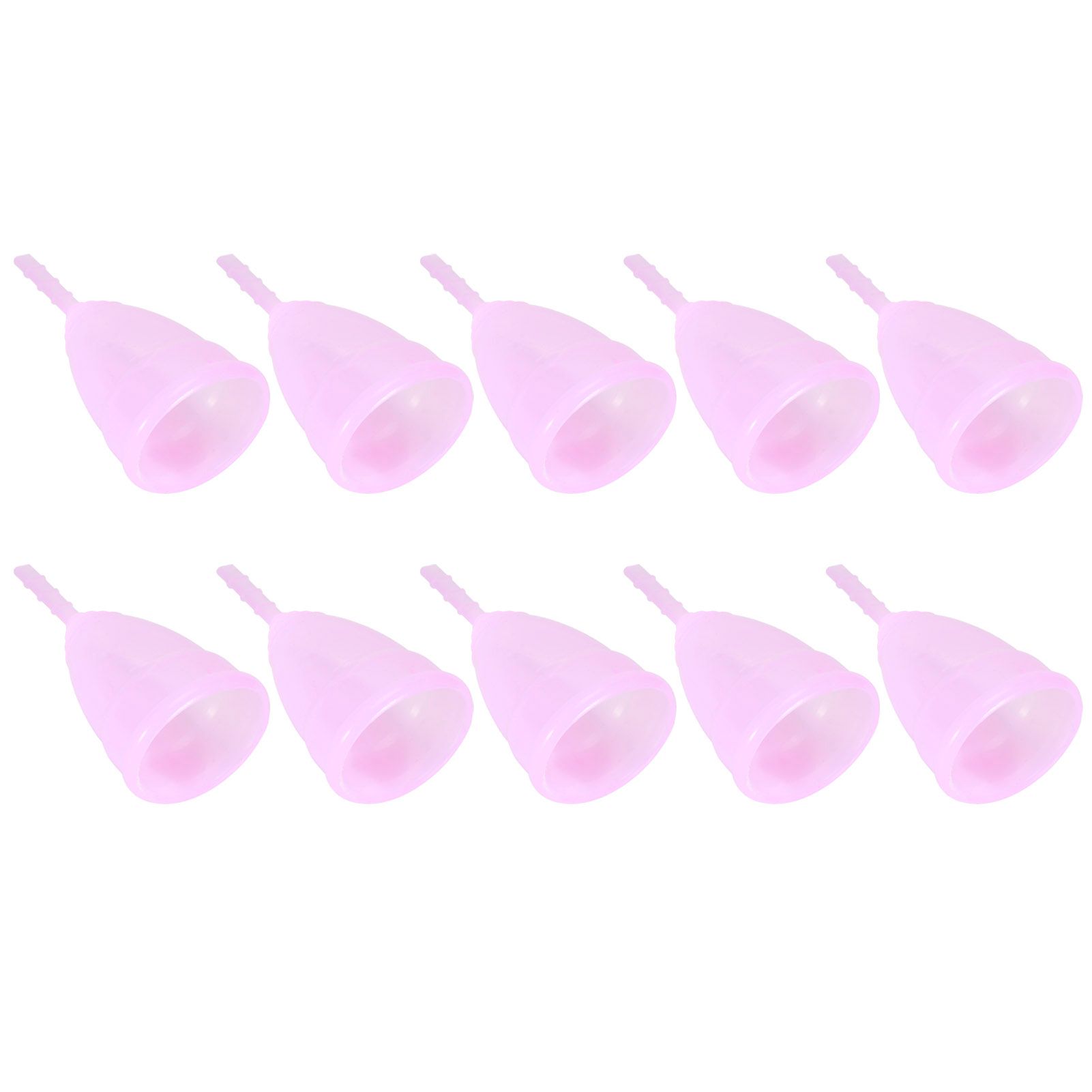 10pcs Silicone Menstrual Cup Reusable Female Lady Hygiene Cup Collector Body
