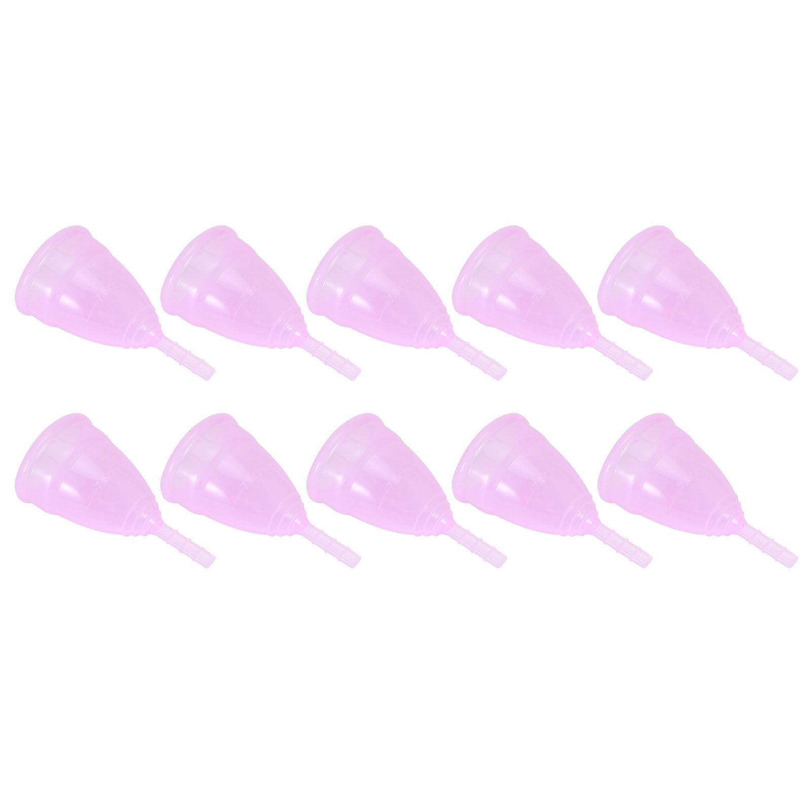 10pcs Silicone Menstrual Cup Reusable Female Lady Hygiene Cup Collector Body view 3