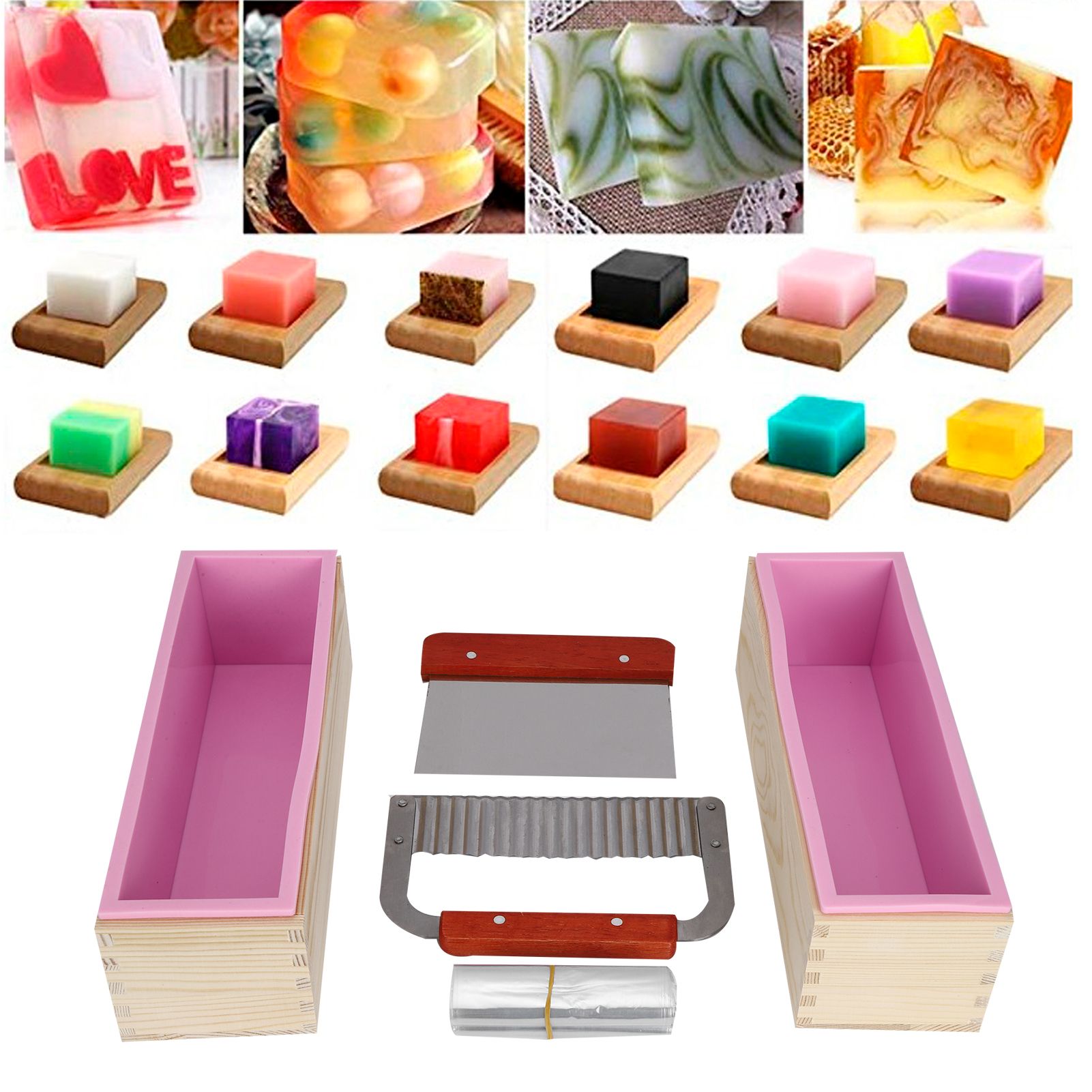 DIY Hand Made Silicone Soap Mold Cutting Blade Tools for Cake Bread Chocolate view 9