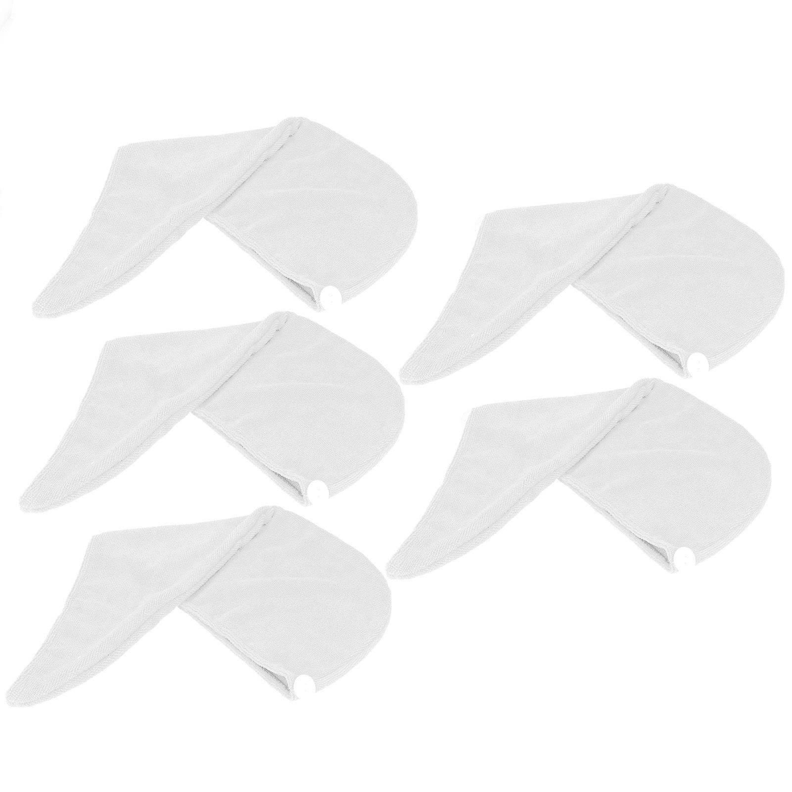 5PCS Quick Dry Microfiber Hair Hat Women Bathroom Strong Water Absorption Bath view 4