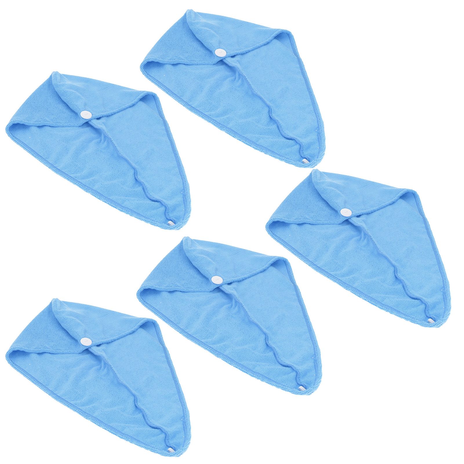 5PCS Quick Dry Microfiber Hair Hat Women Bathroom Strong Water Absorption Bath view 3